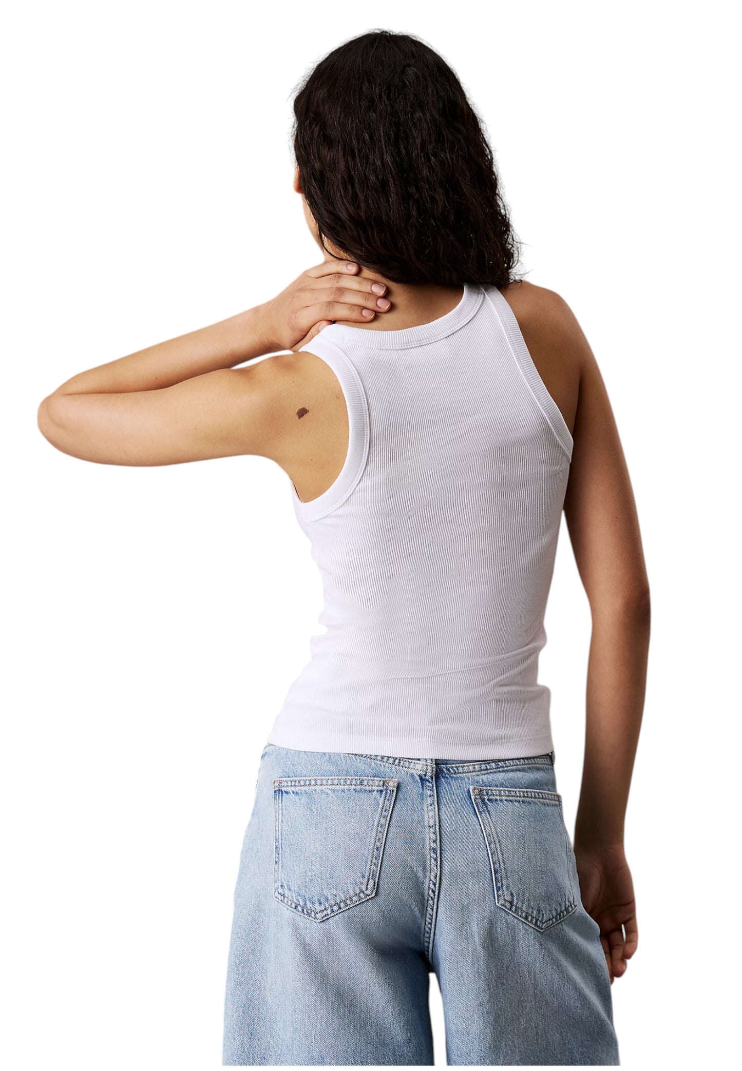 Top Donna Calvin klein Jeans Woven Label Rib