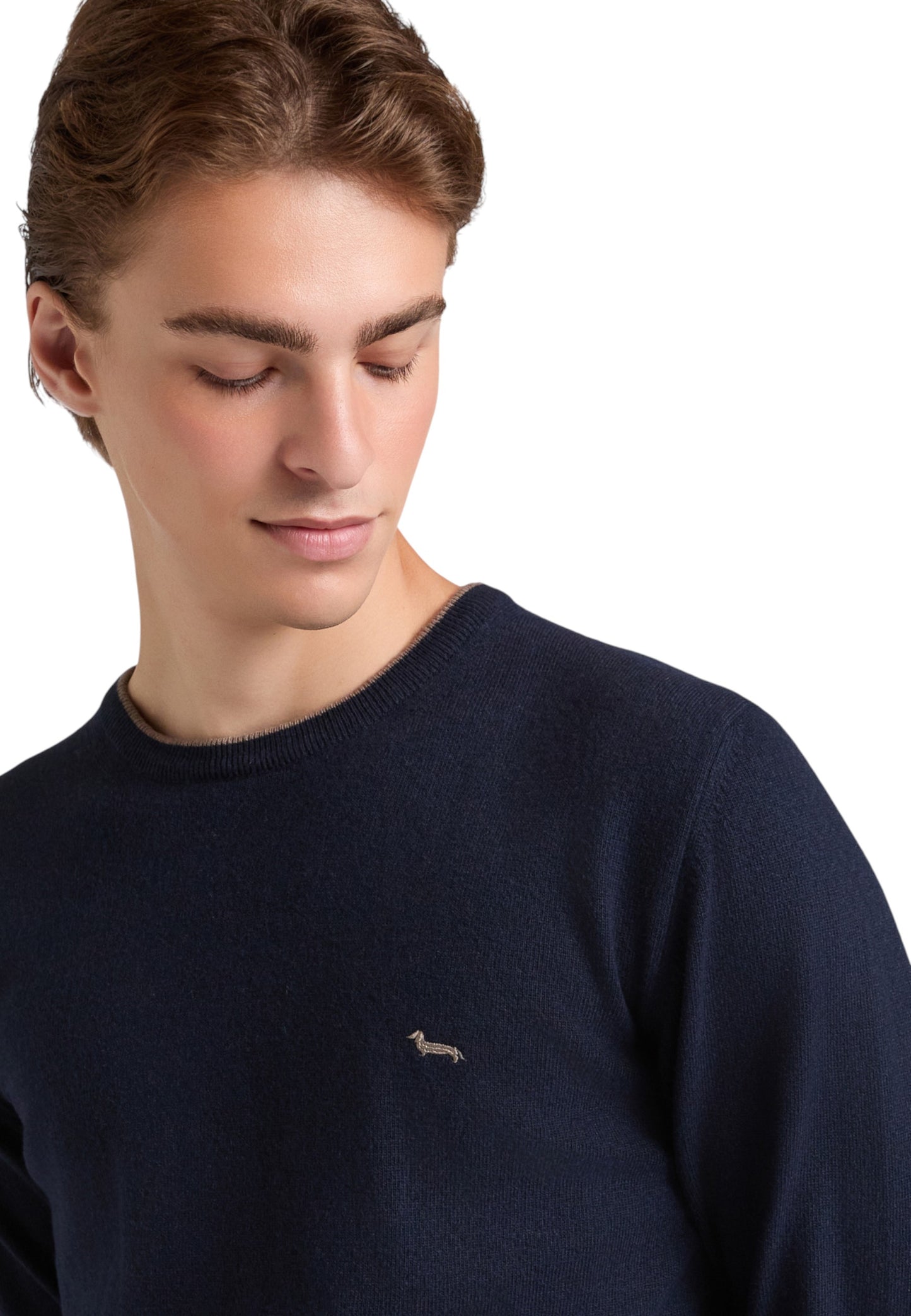 Maglione A Girocollo Uomo Harmont & Blaine Basic In Misto Cashmere HRP007030187