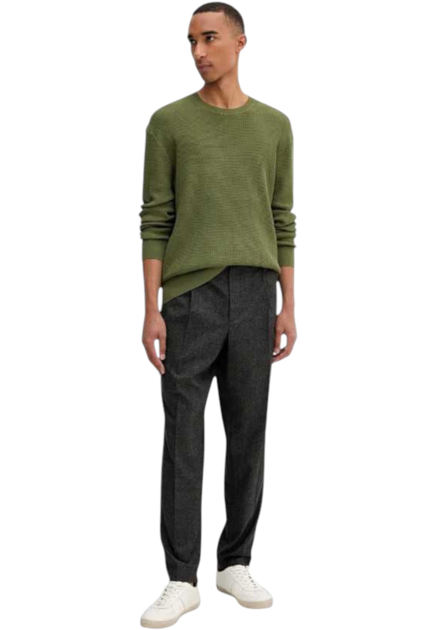 Maglione A Girocollo Uomo Calvin klein  Texture Cotton LV04LB327G