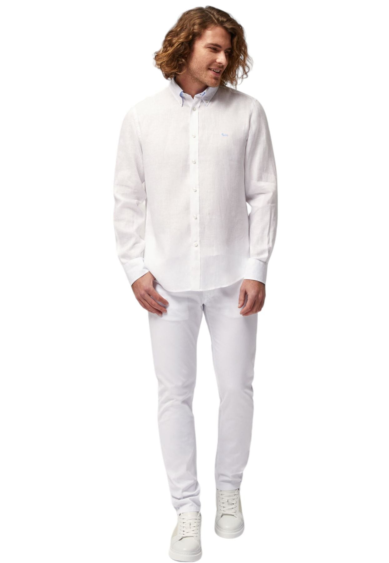 Camicia Manica lunga Uomo Harmont & Blaine In Lino CRL014010883B