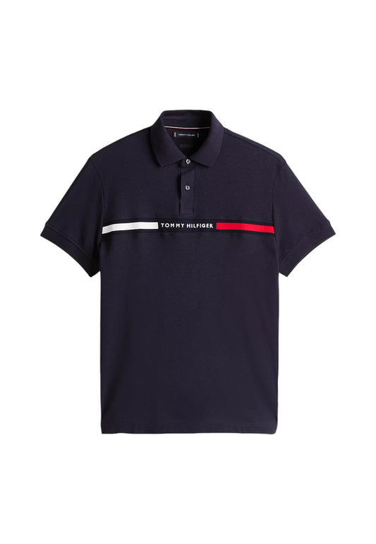 Polo Manica Corta Uomo Tommy Hilfiger  Hilfiger Chest Insert