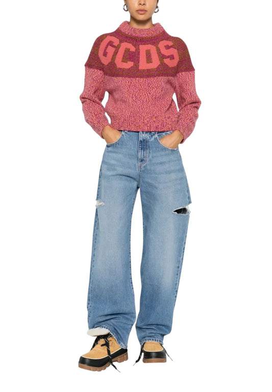 Maglione Collo A Lupetto Donna Gcds Snow B2CW1521KJ3