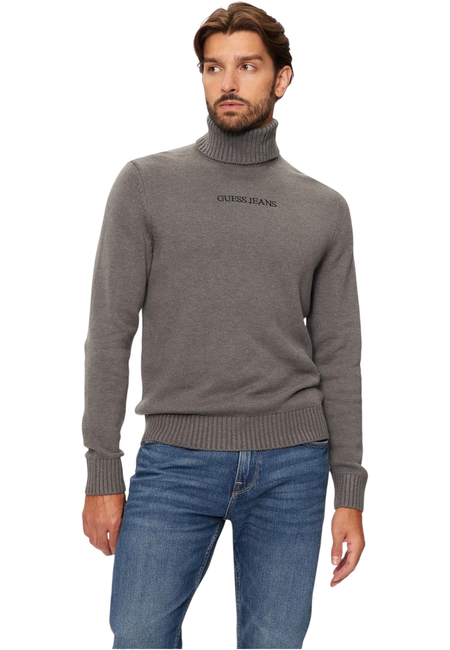 Maglione Collo Alto Uomo Guess Gj Guess J Emb Gj Ls Tn Guess J Emb Swtr M5BR58Z0561