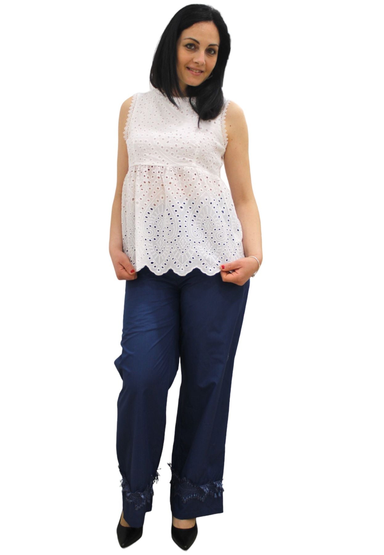 Top Donna White Wise WW28207