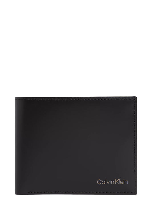 Portafoglio Con Portamonete Uomo Calvin klein Billfold Con Ribaltina Ck Smooth