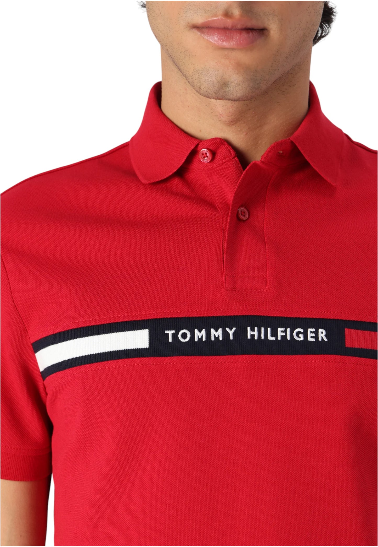 Polo Manica Corta Uomo Tommy Hilfiger  Hilfiger Chest Insert