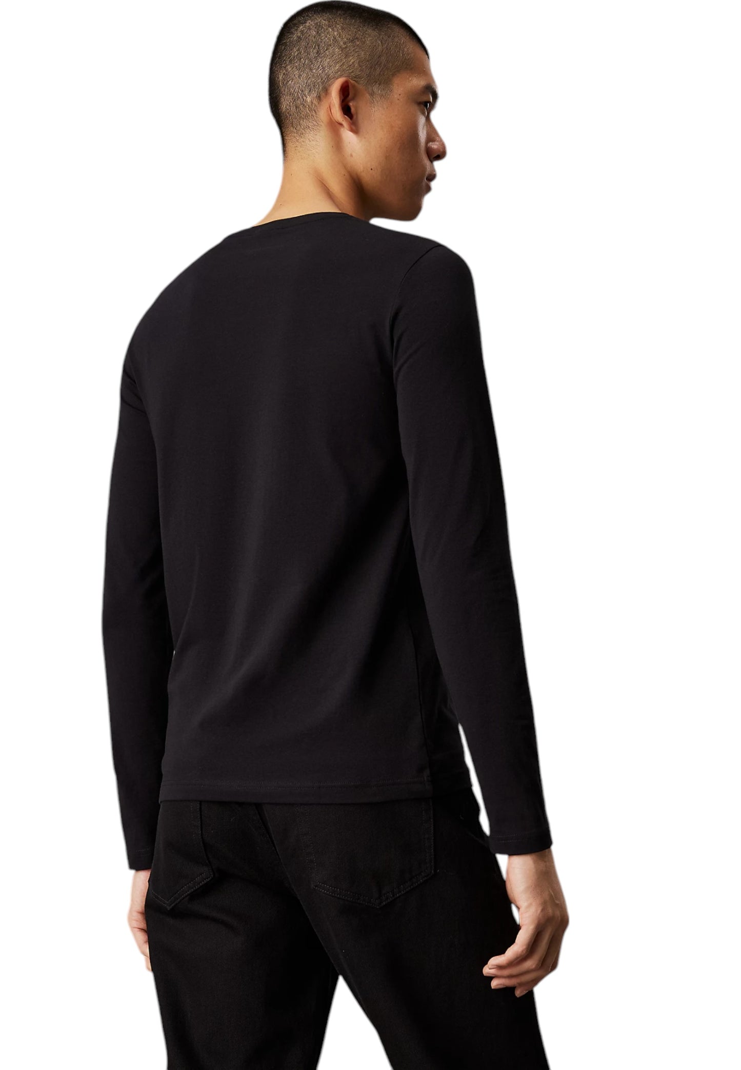 T-Shirt Manica Corta Uomo Calvin klein  Stretch Slim Fit Ls