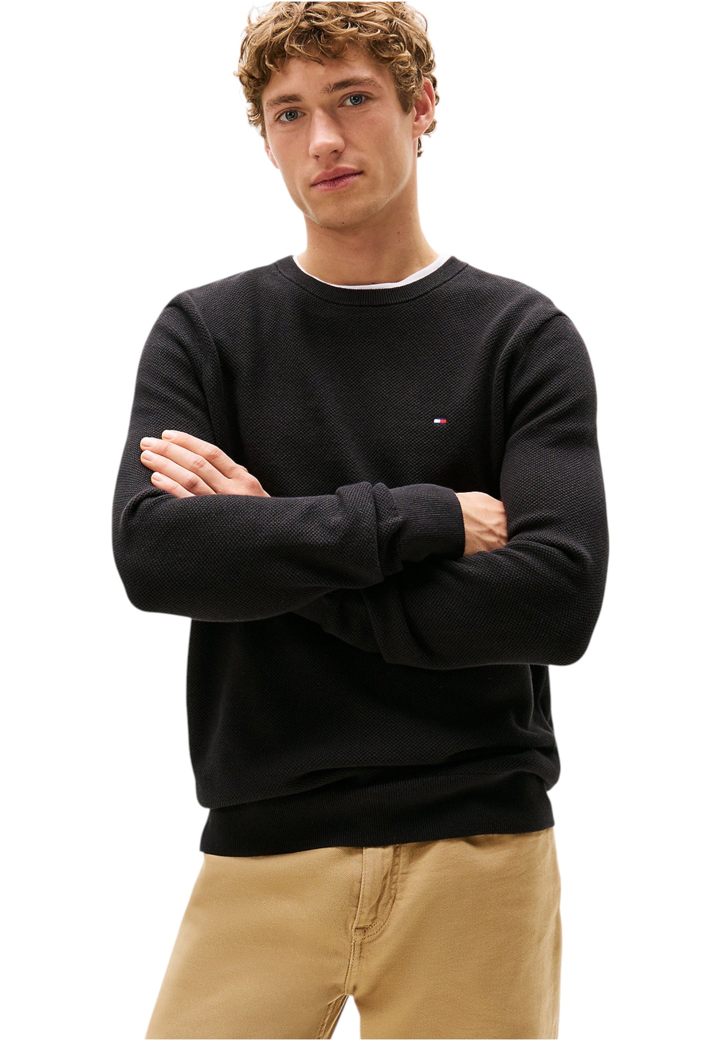 Maglione A Girocollo Uomo Tommy Hilfiger  Essential Structure MW0MW36347