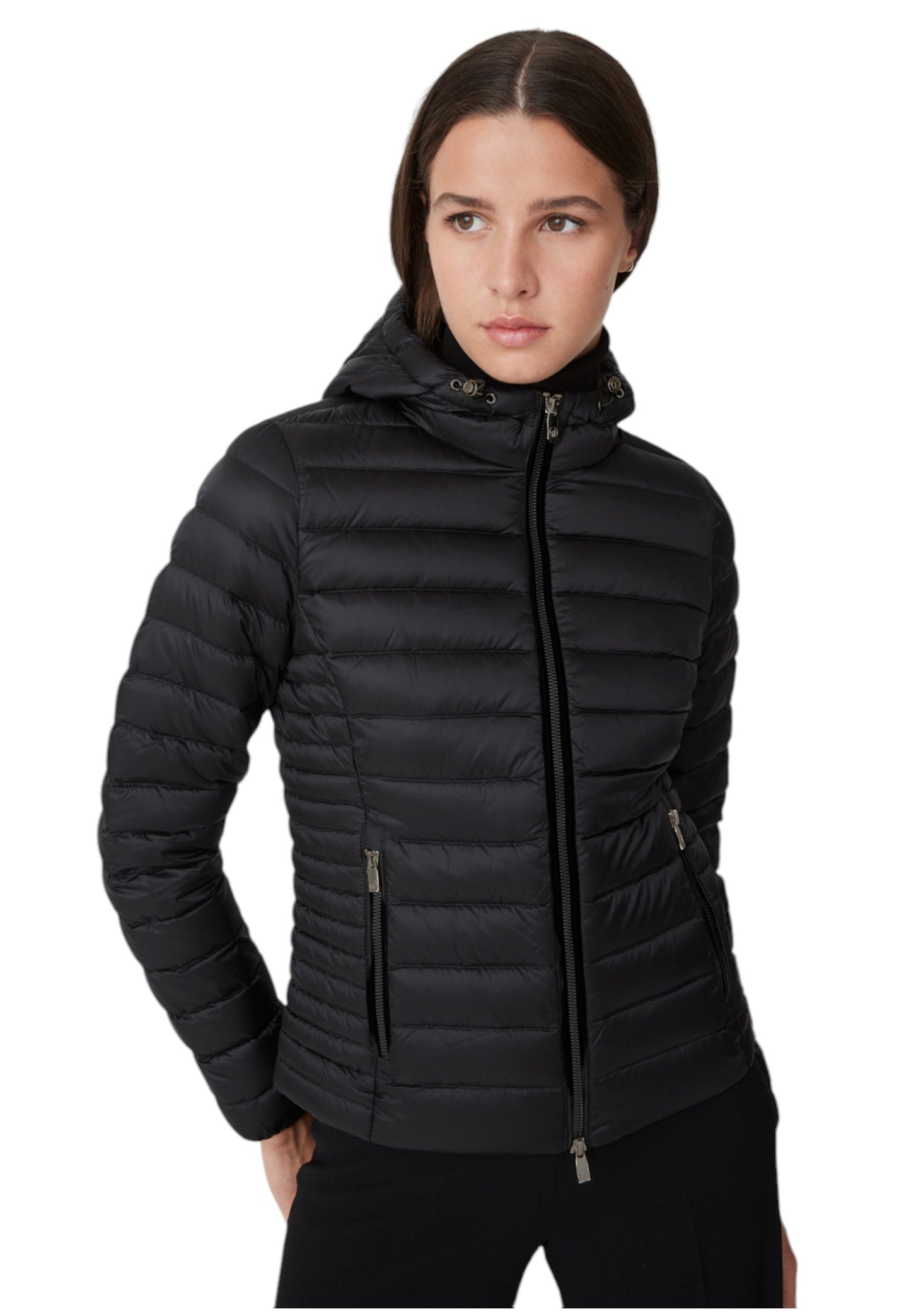 Piumino Corto Donna Ciesse Piumini 800Fp Vera Piuma Con Cappuccio Aghata 233CFWJ02098N1C10D