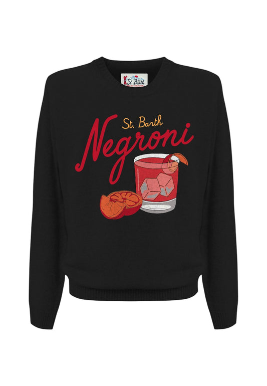 Maglione A Girocollo Uomo Mc2 Saint Barth Negroni Glass Emb Heron HER0001