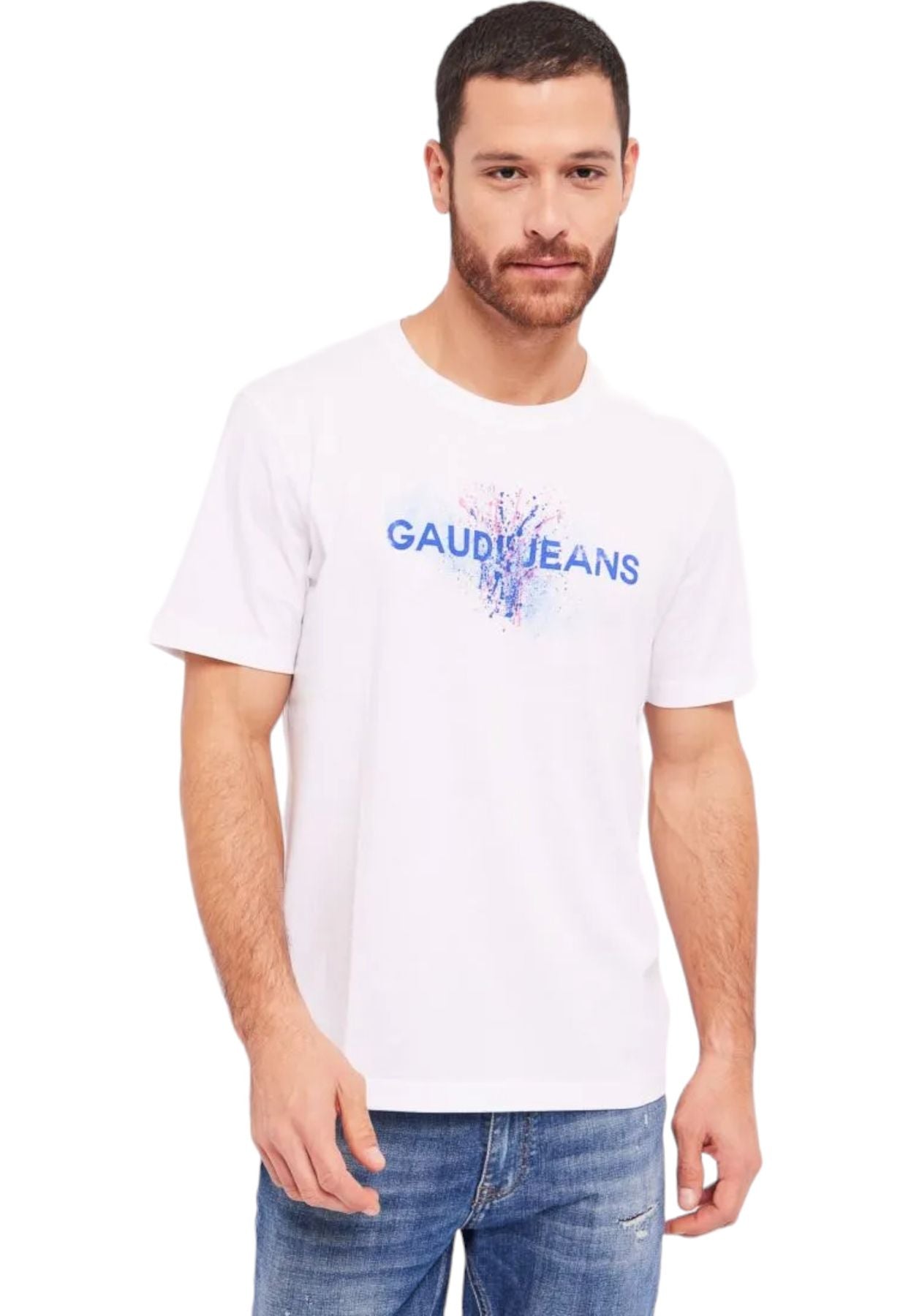 T-Shirt Manica Corta Uomo Gaudi Con Logo 411GU64016