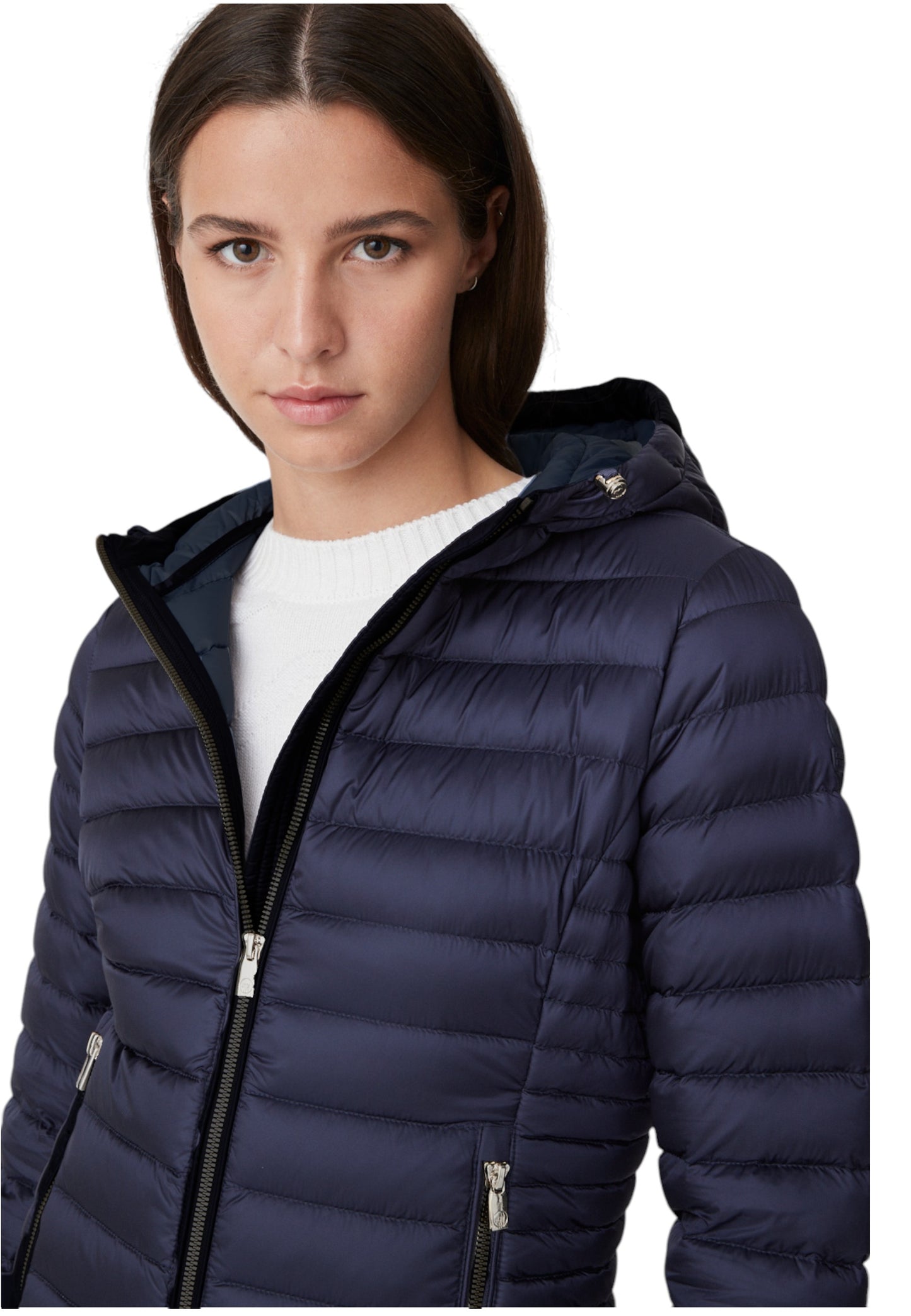 Piumino Corto Donna Ciesse Piumini 800Fp Vera Piuma Con Cappuccio Aghata 233CFWJ02098N1C10D