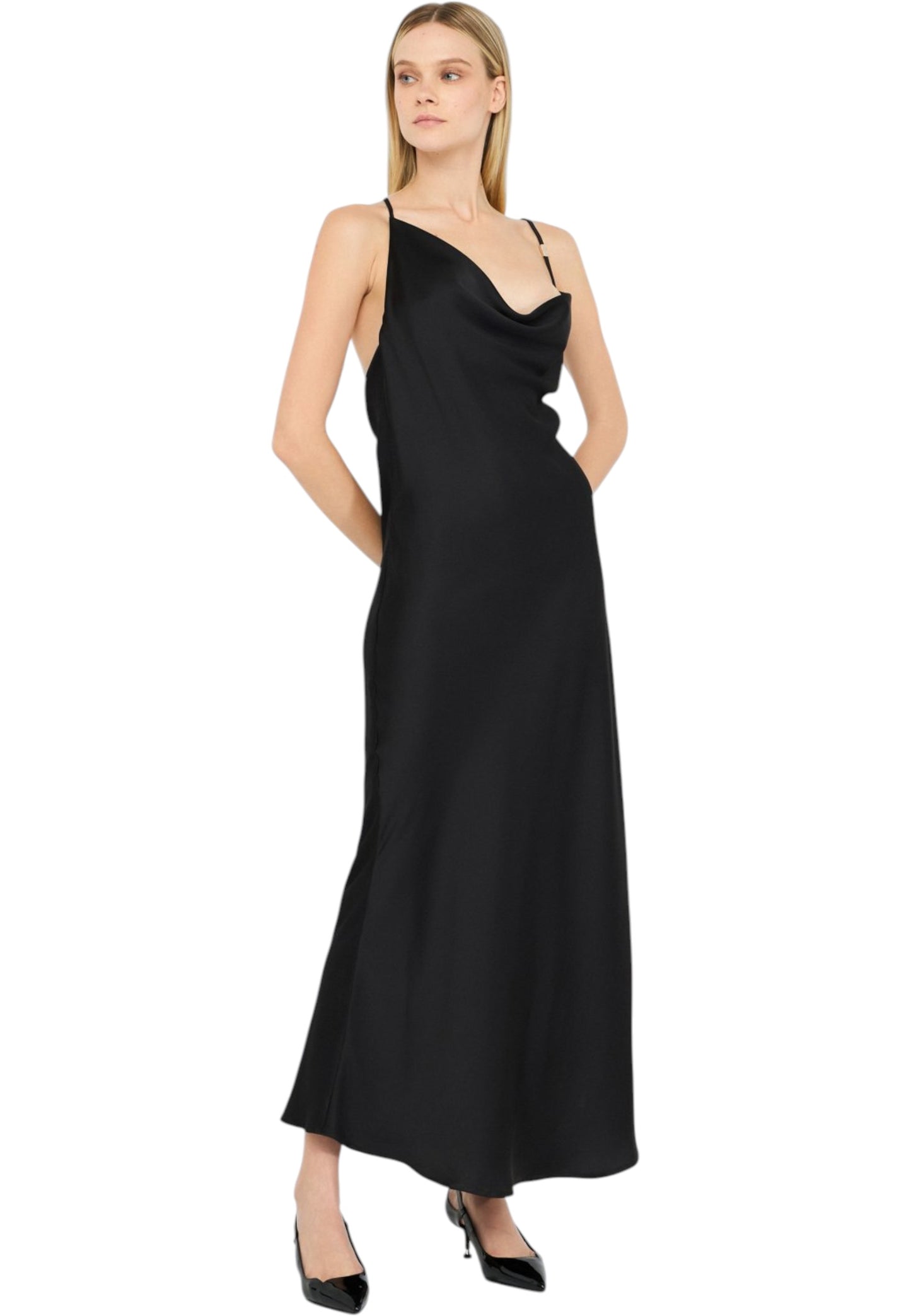 Vestito Lungo Donna Liu Jo Con Spacco CF5090T2956