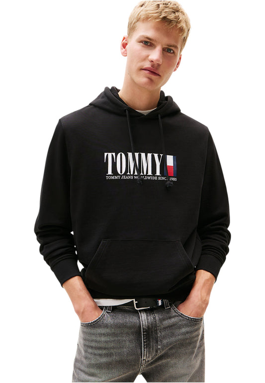 Felpa Con Cappuccio Uomo Tommy Jeans  Tjm Regular Rwb Dna Graphic DM0DM22144