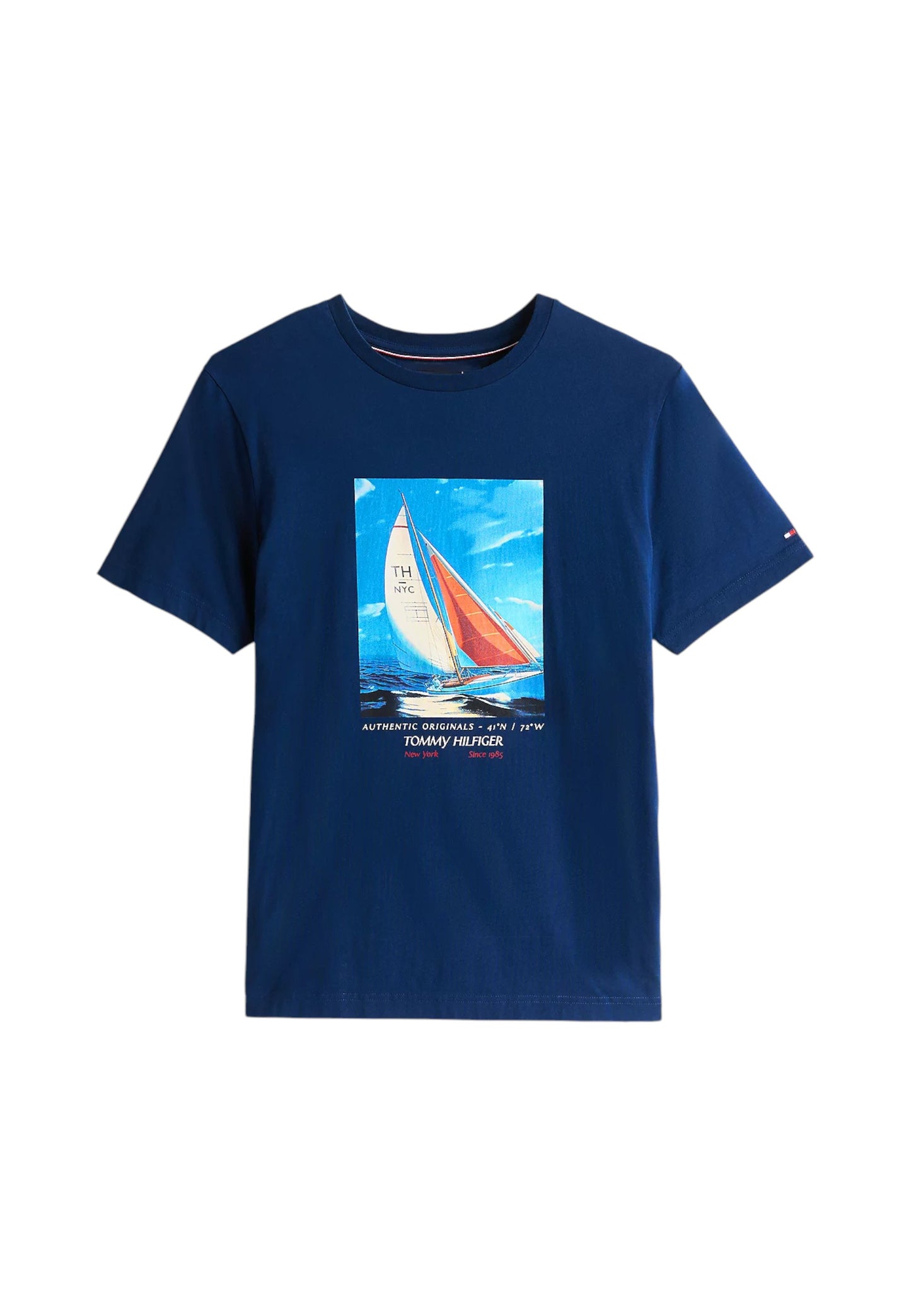 T-Shirt Manica Corta Uomo Tommy Hilfiger  Hilfiger Color Photo