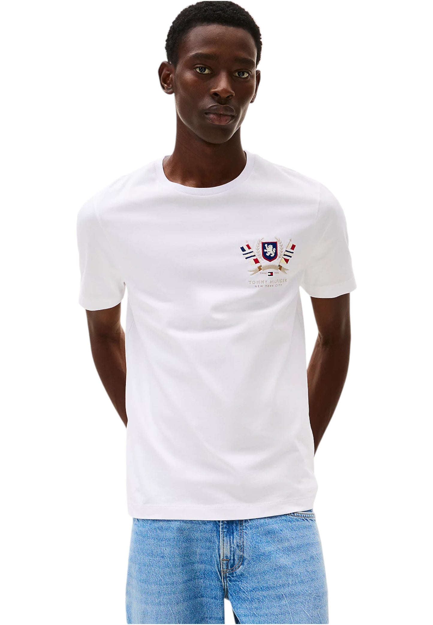 T-Shirt Manica Corta Uomo Tommy Hilfiger Hilfiger Colour Crest