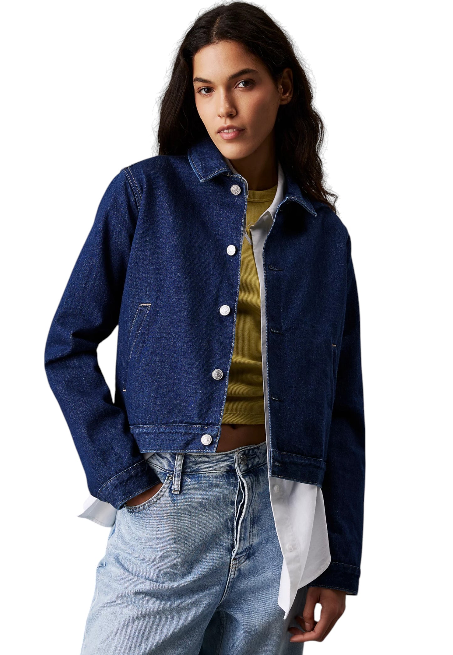 Giacca Jeans Donna Calvin klein Jeans Clean Short Denim