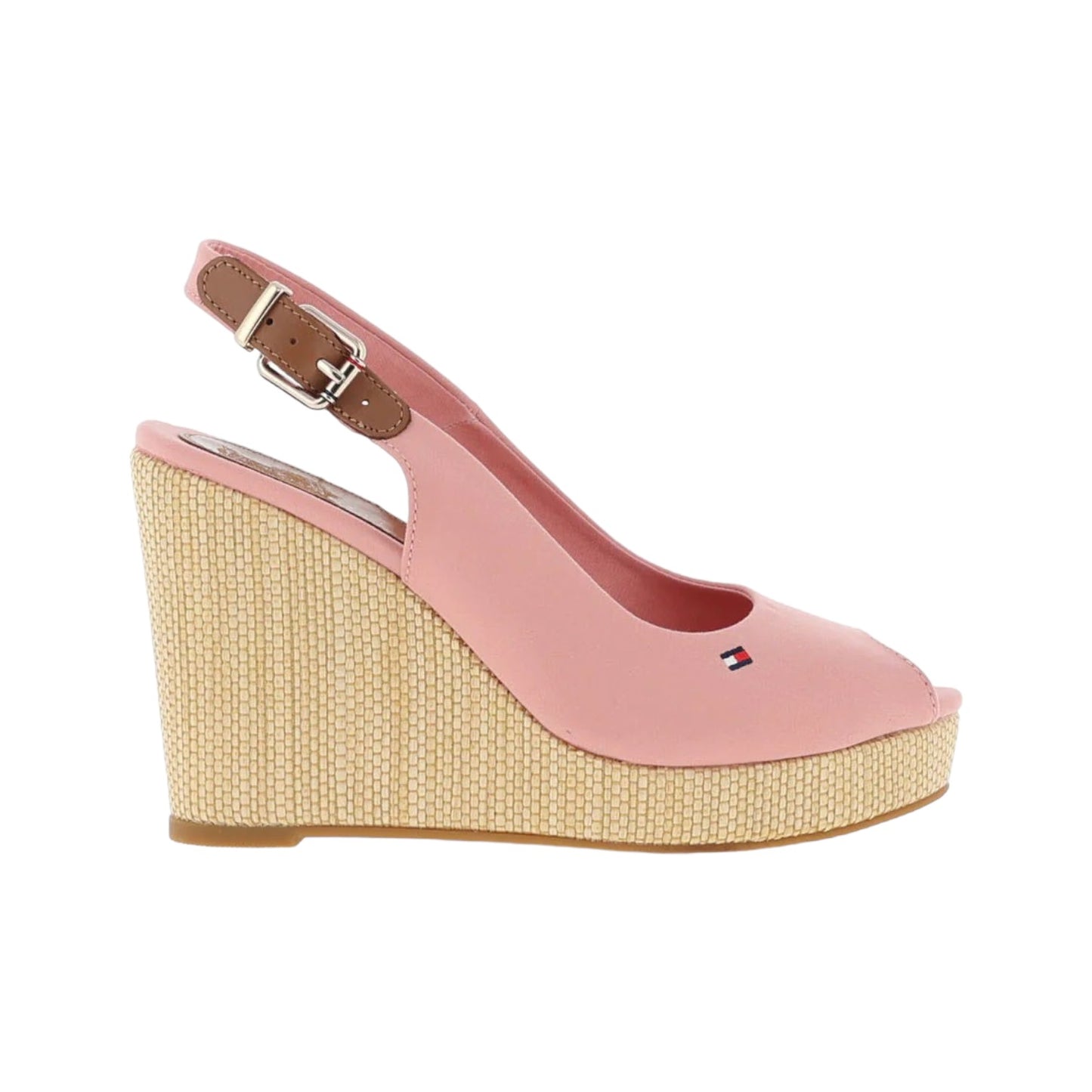 Sandali Con Zeppa Donna Tommy Hilfiger Alta Iconic Elena Sling Back Wedge FW0FW04789