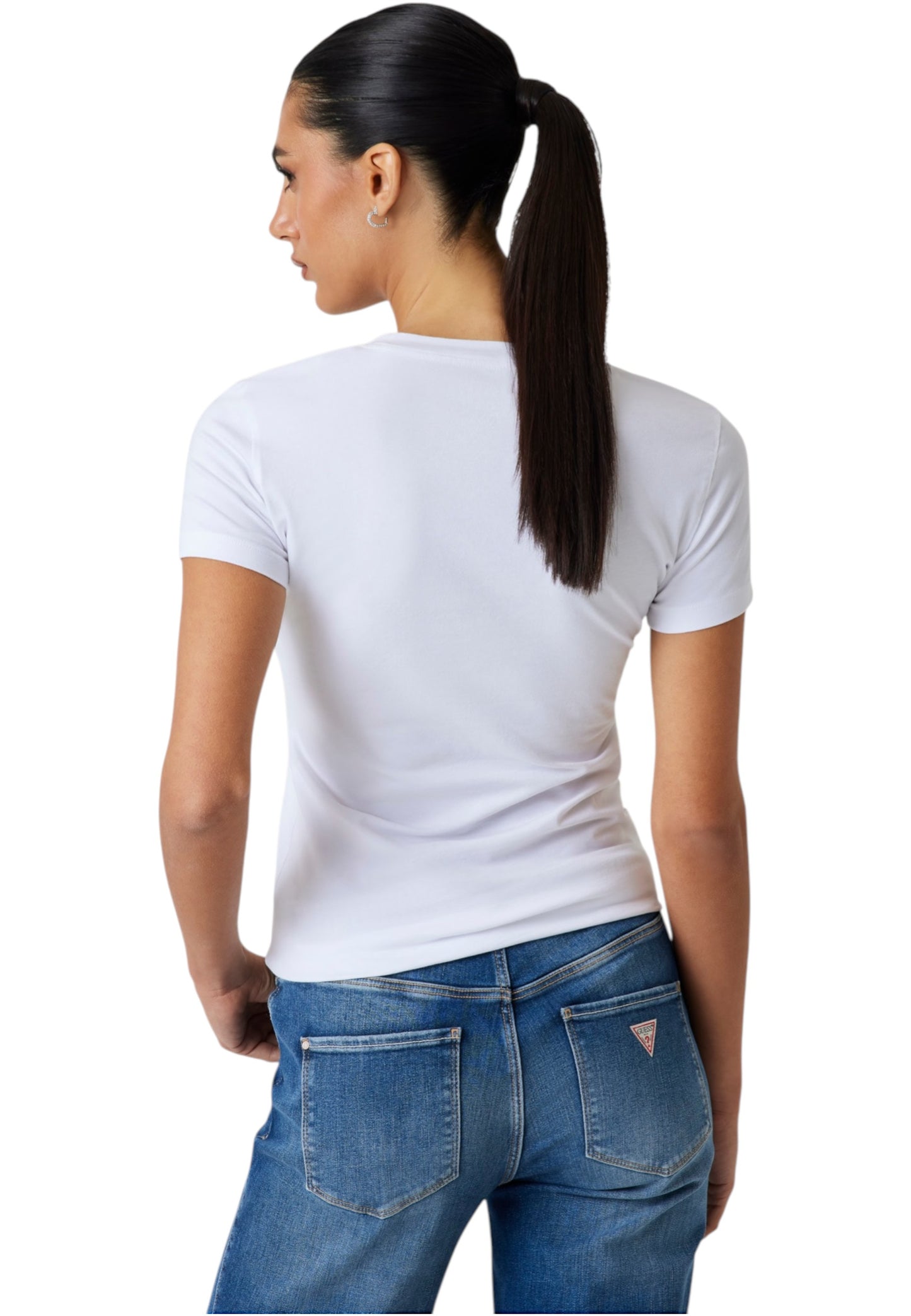 T-Shirt Manica Corta Donna Guess Guess Logo W5YI05J1314
