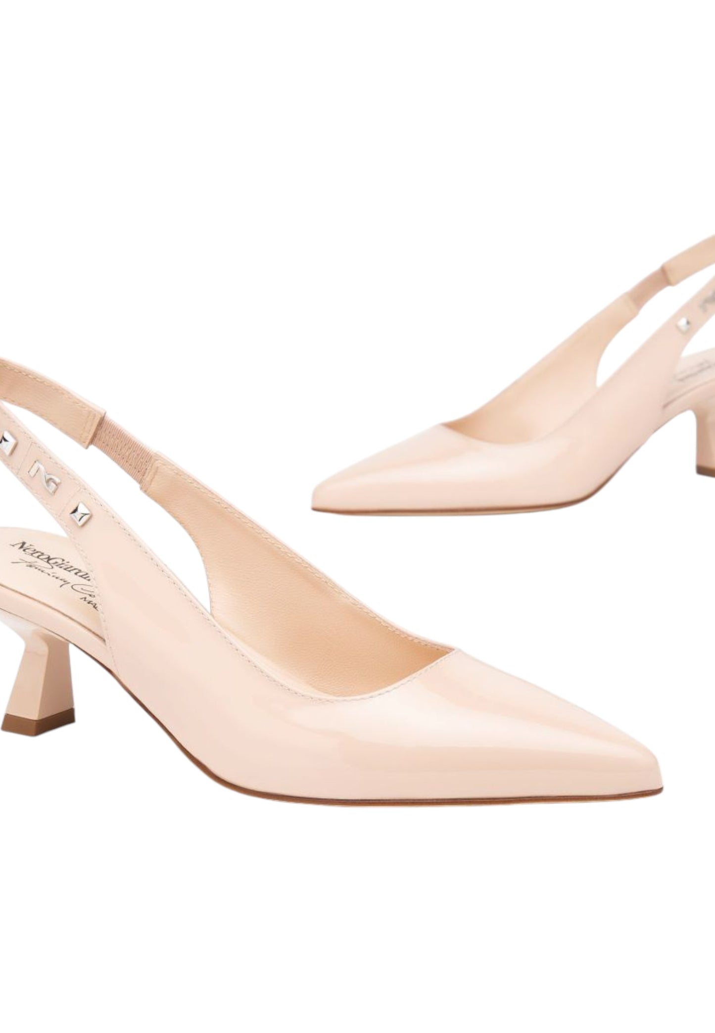Sling Back Donna Nero Giardini Tacco 5 CM