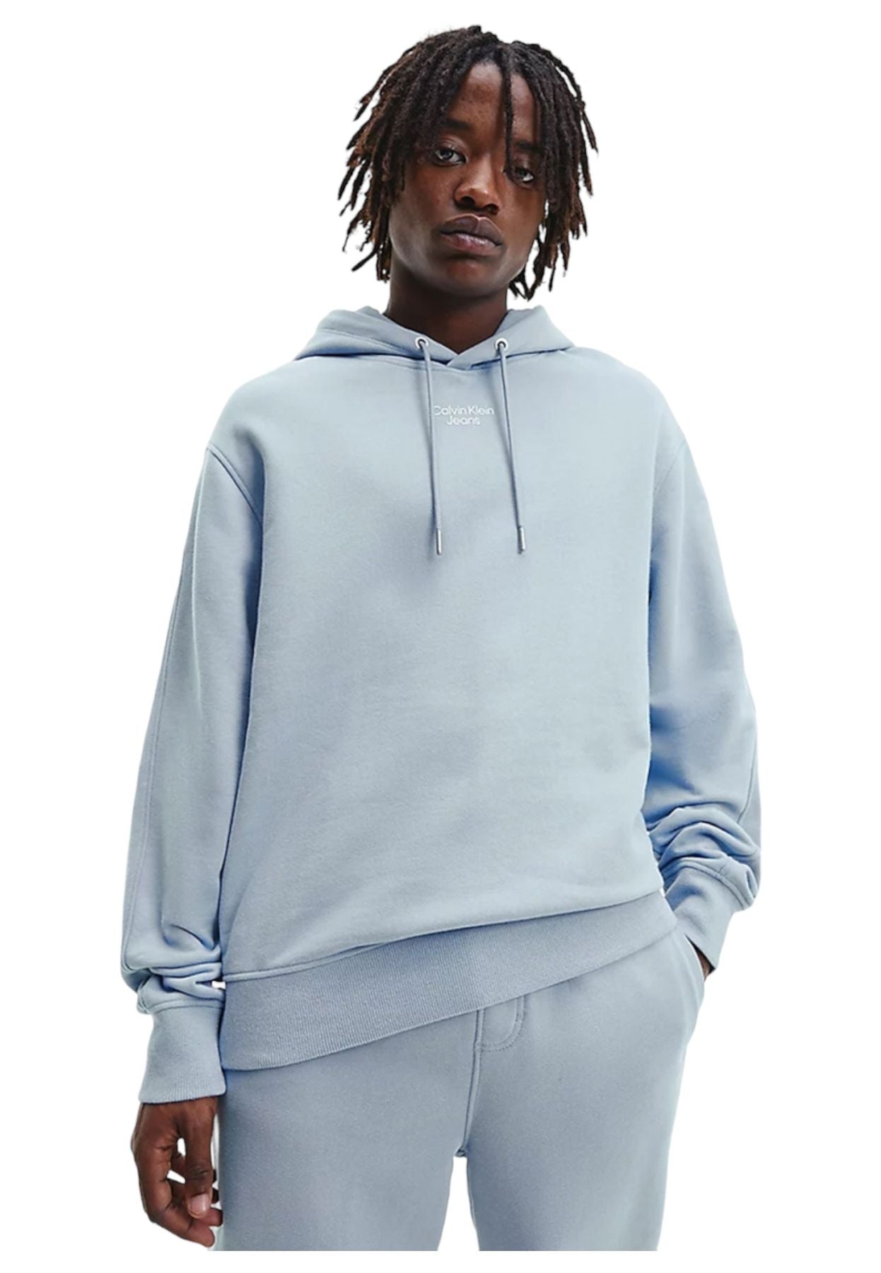 Felpa Con Cappuccio Uomo Calvin klein Jeans Stacked Logo J30J320604