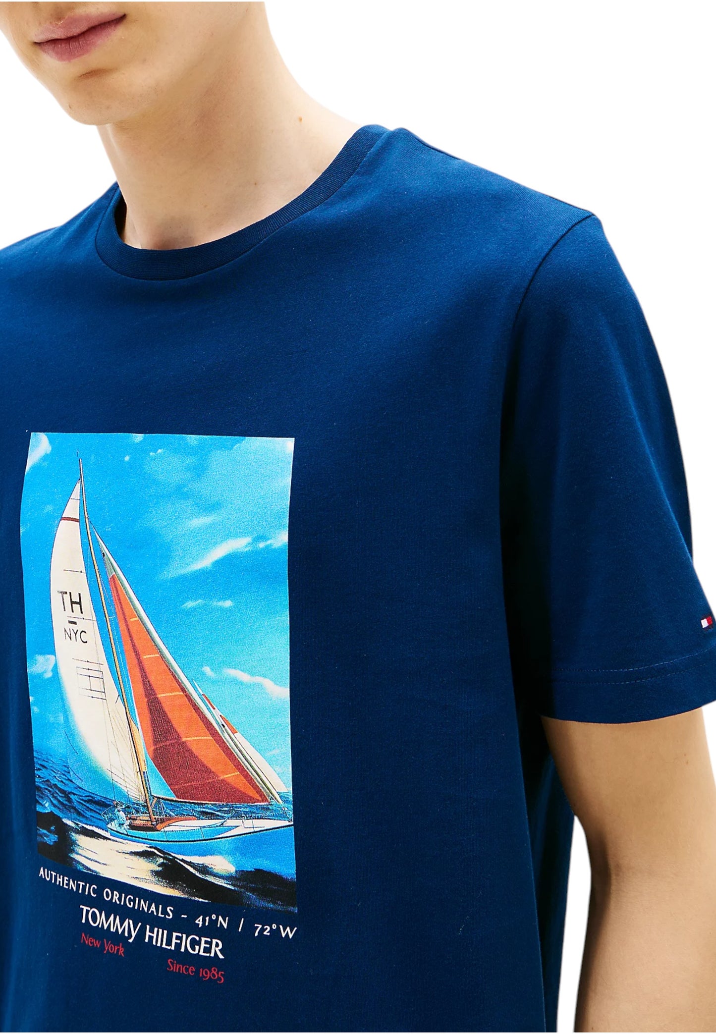 T-Shirt Manica Corta Uomo Tommy Hilfiger  Hilfiger Color Photo