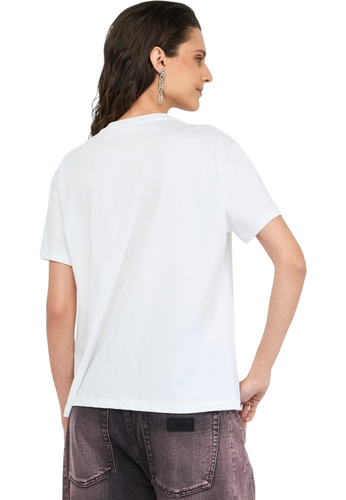 T-Shirt Manica Corta Donna Liu Jo Heart Liujo MF5345JS923