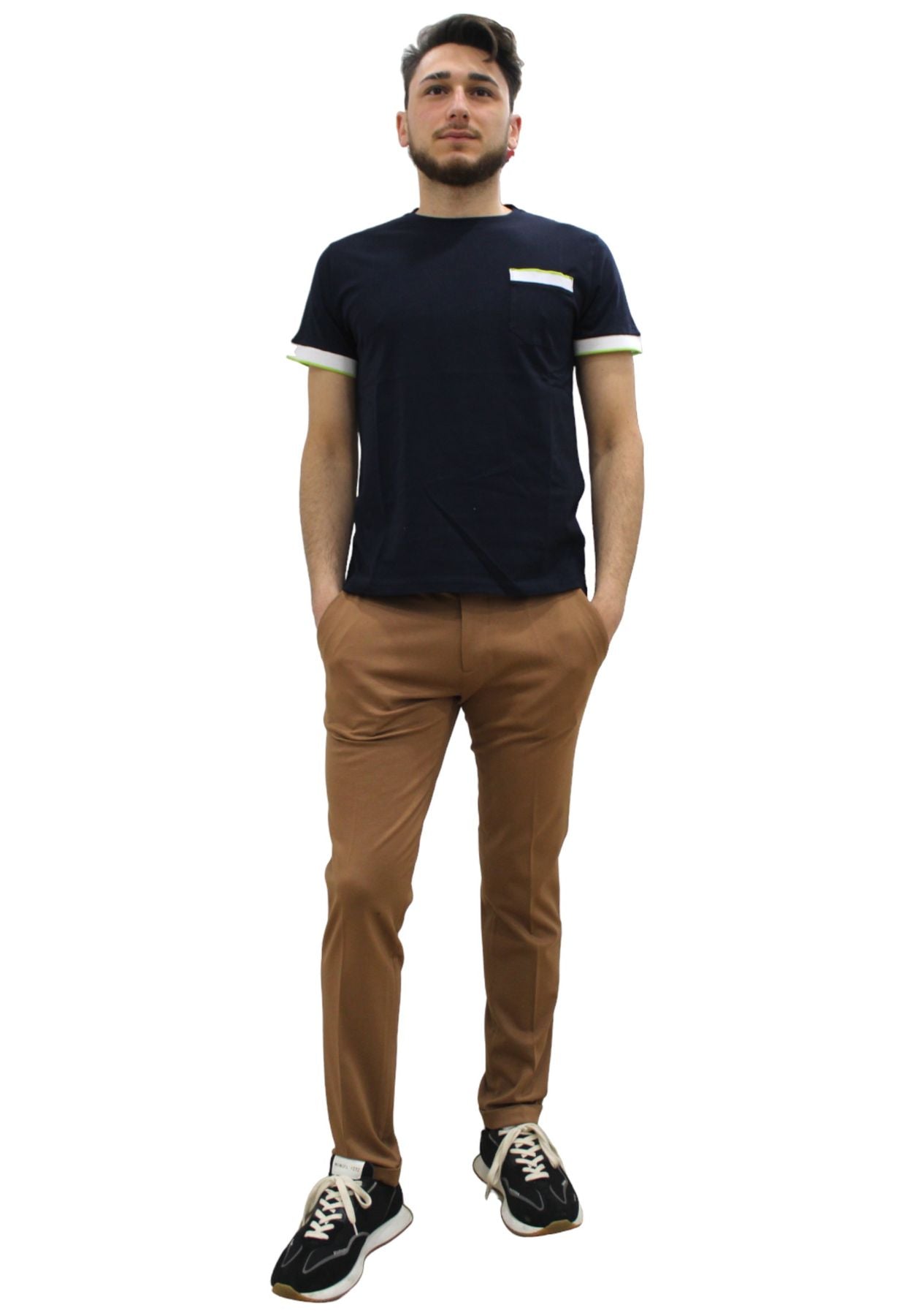 T-Shirt Manica Corta Uomo QB24 Akir Real Tsh Dritta CFC0110877003