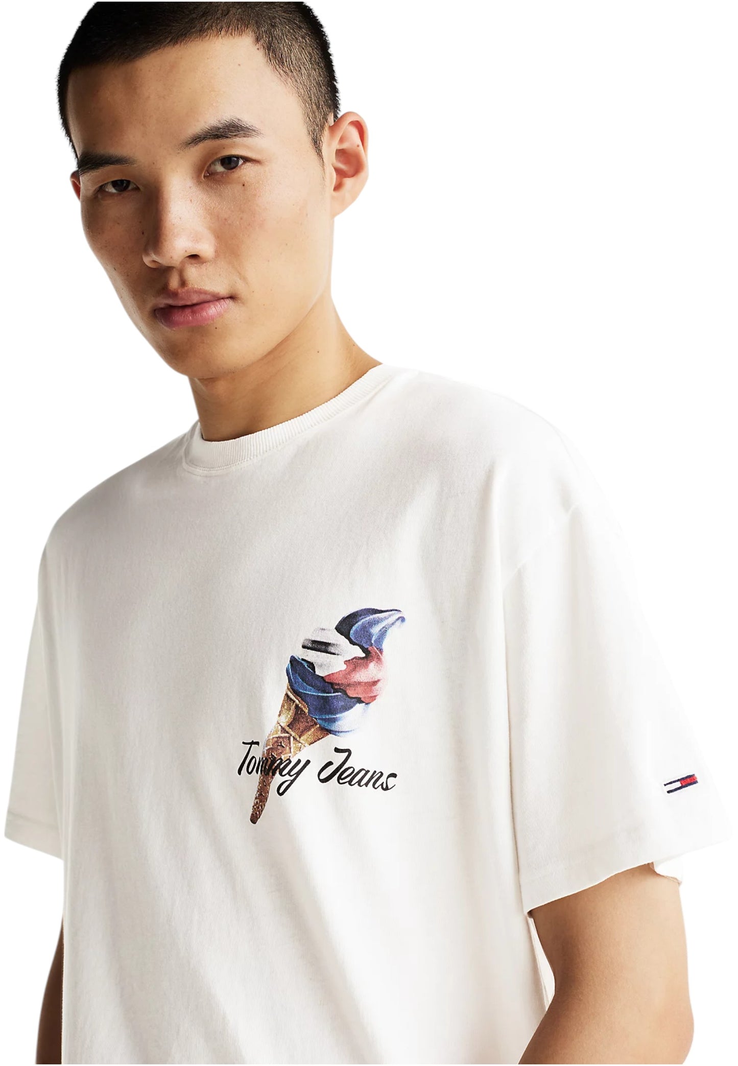 T-Shirt Manica Corta Uomo Tommy Jeans  Tjm Rlx Novelty 2 Gm