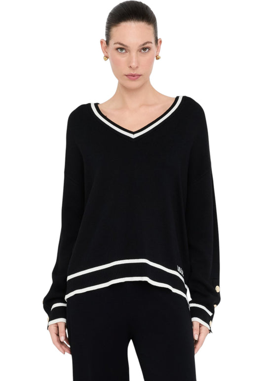 Maglia Scollo A V Donna Liu Jo TF5229MS59L