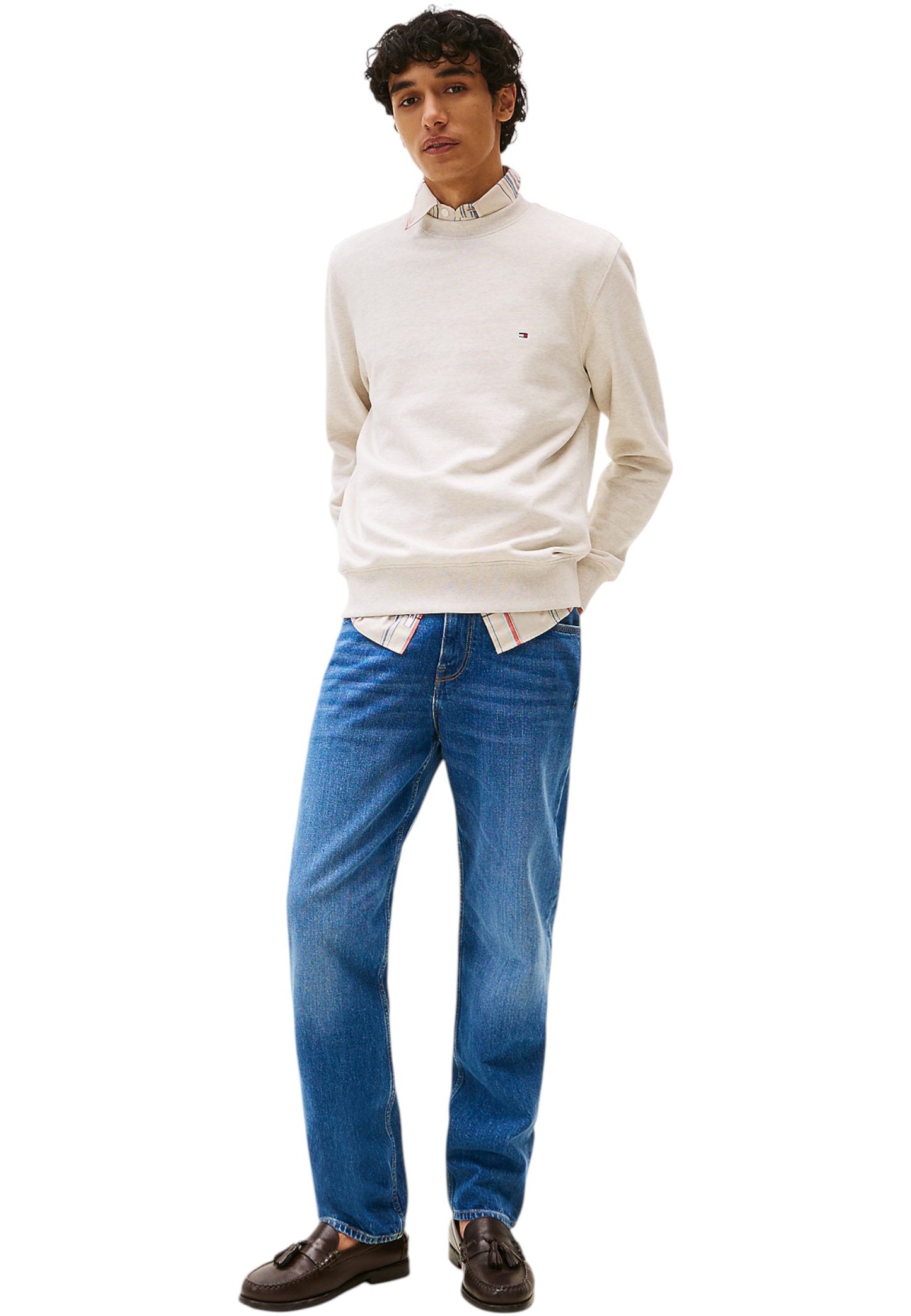 Felpa A Girocollo Uomo Tommy Hilfiger  Essential Terry MW0MW37237