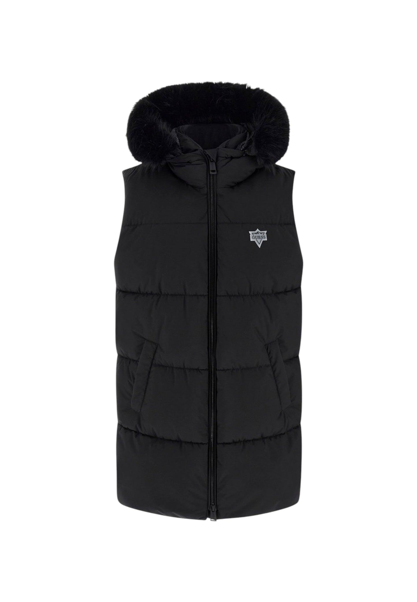 Gilet Con Cappuccio Donna Guess Imbottito Katrina W5BL81W3282