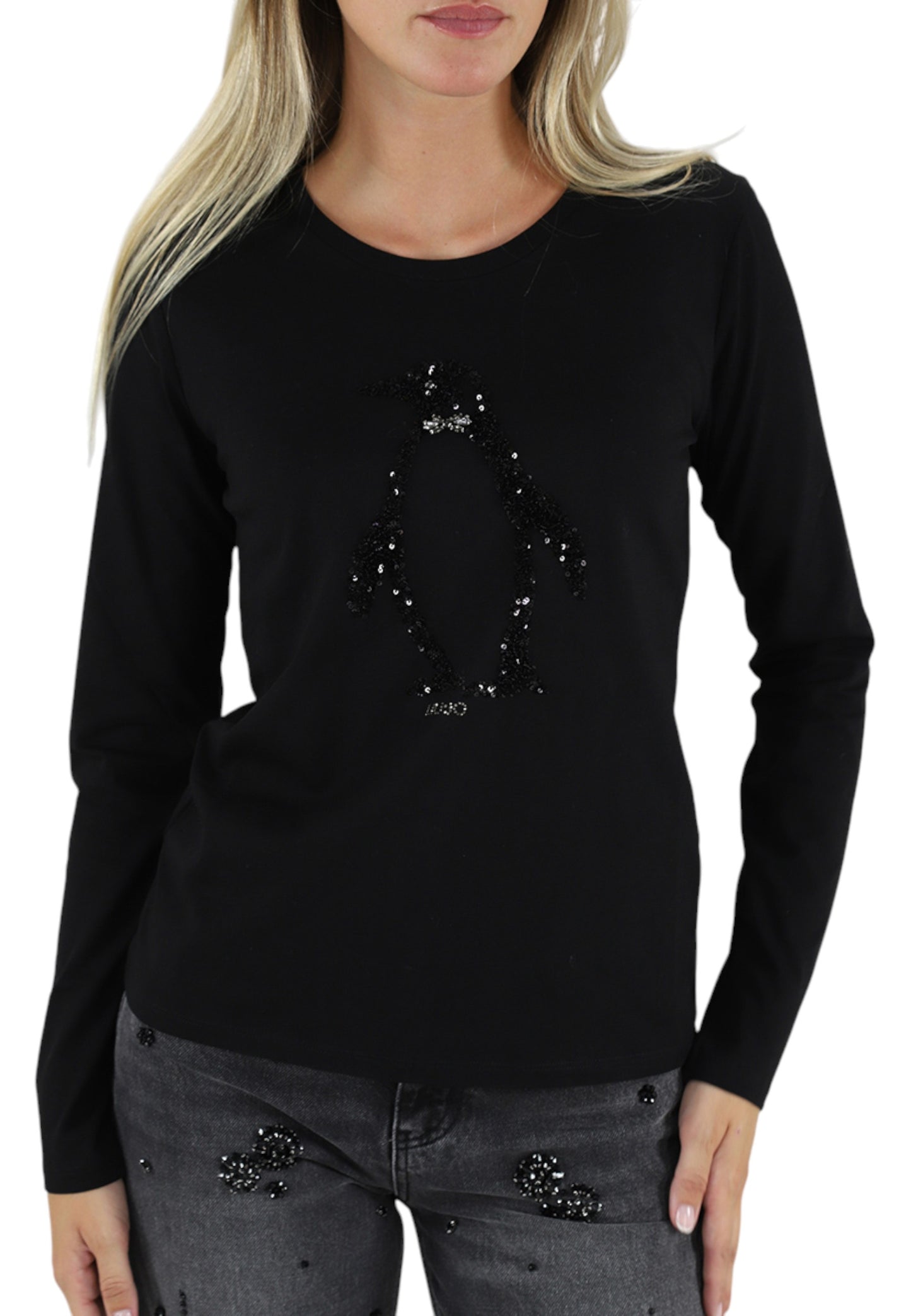T-Shirt Manica lunga Donna Liu Jo Penguin Fashion MF5519JS923