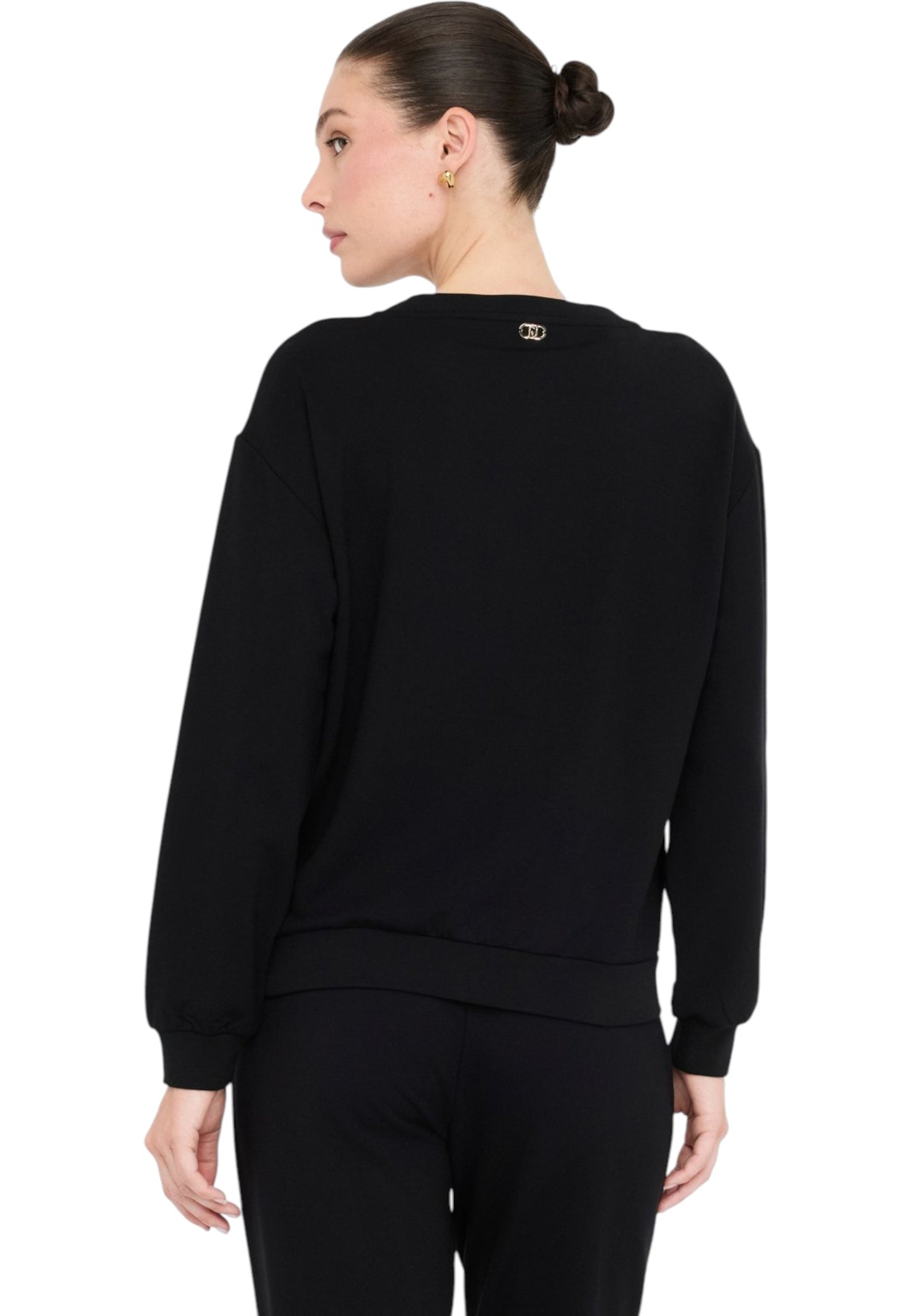 Felpa A Girocollo Donna Liu Jo Con Perle TF5154FS576