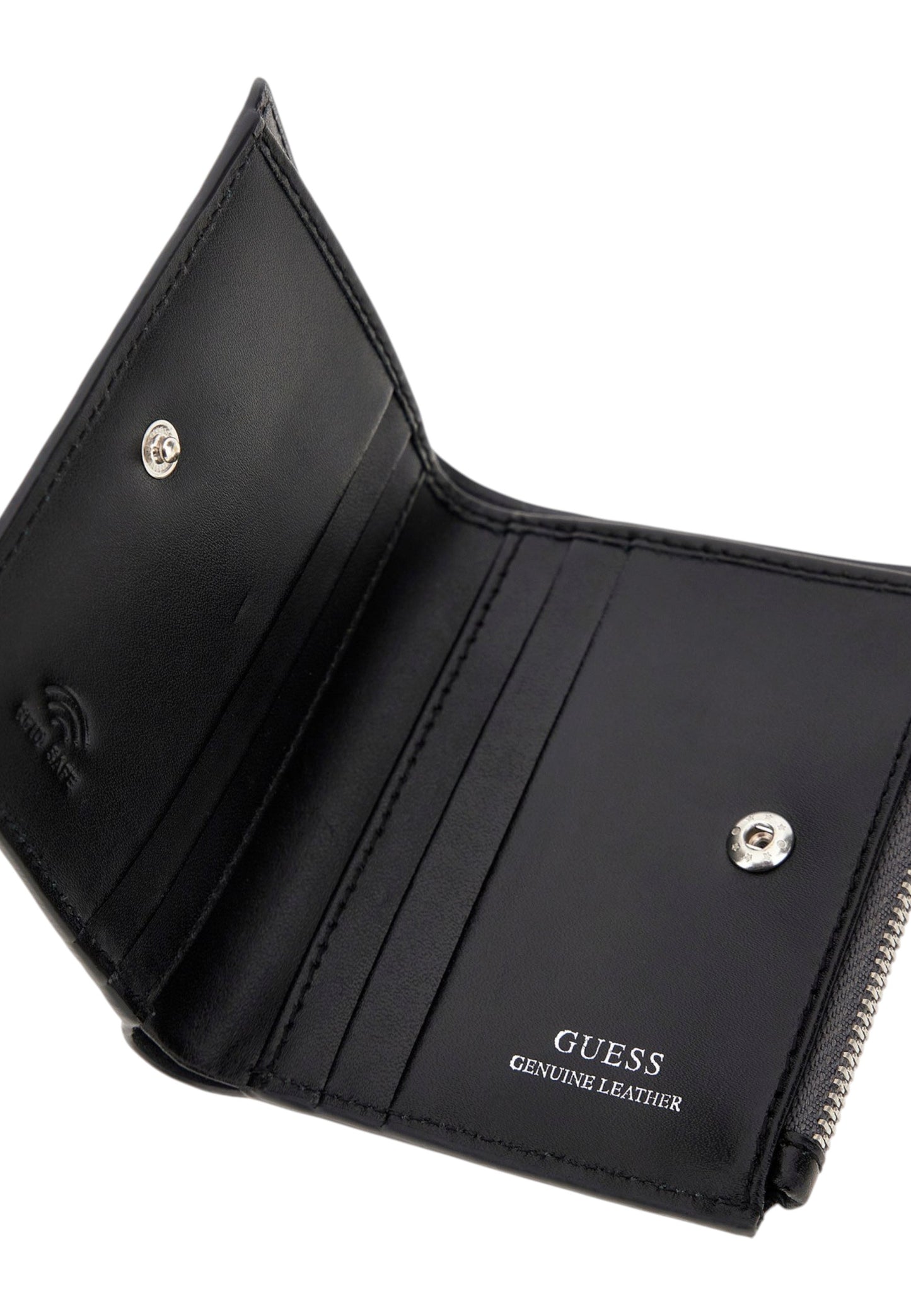 Portacarte Uomo Guess Bifold Top Zip Milano SMMALOLEA03