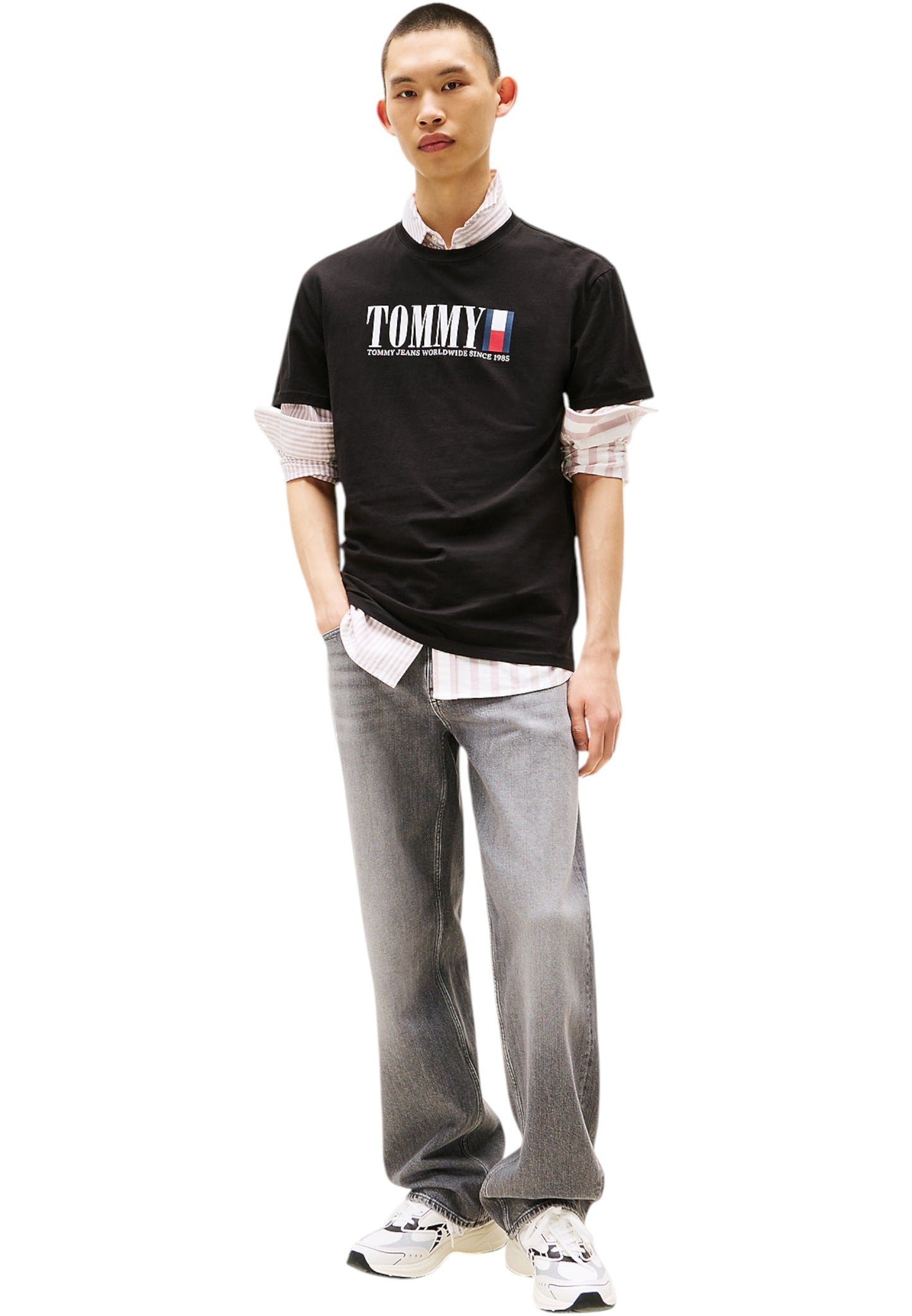 T-Shirt Manica Corta Uomo Tommy Jeans Tjm Regular Tommy Dna Flag DM0DM21941
