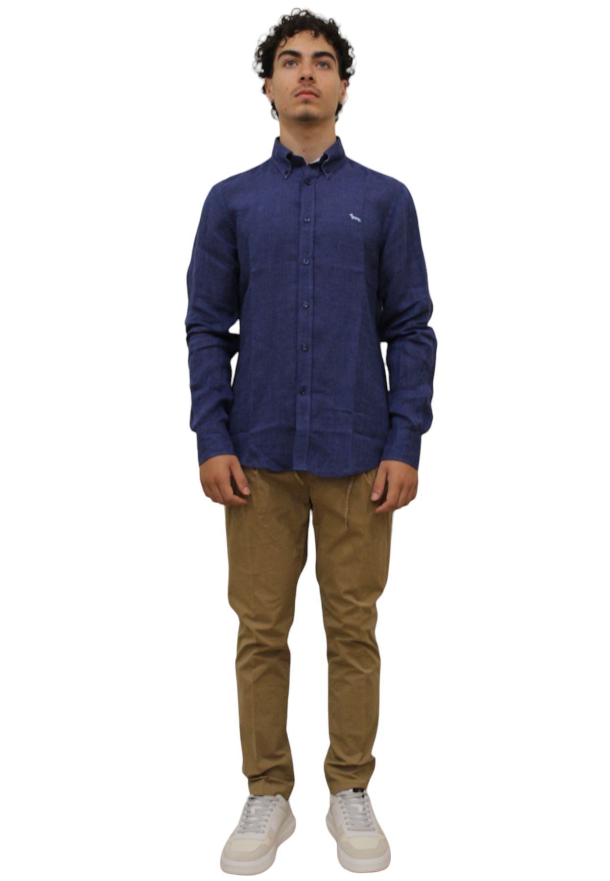 Camicia Manica lunga Uomo Harmont & Blaine In Lino CRL014T10883B