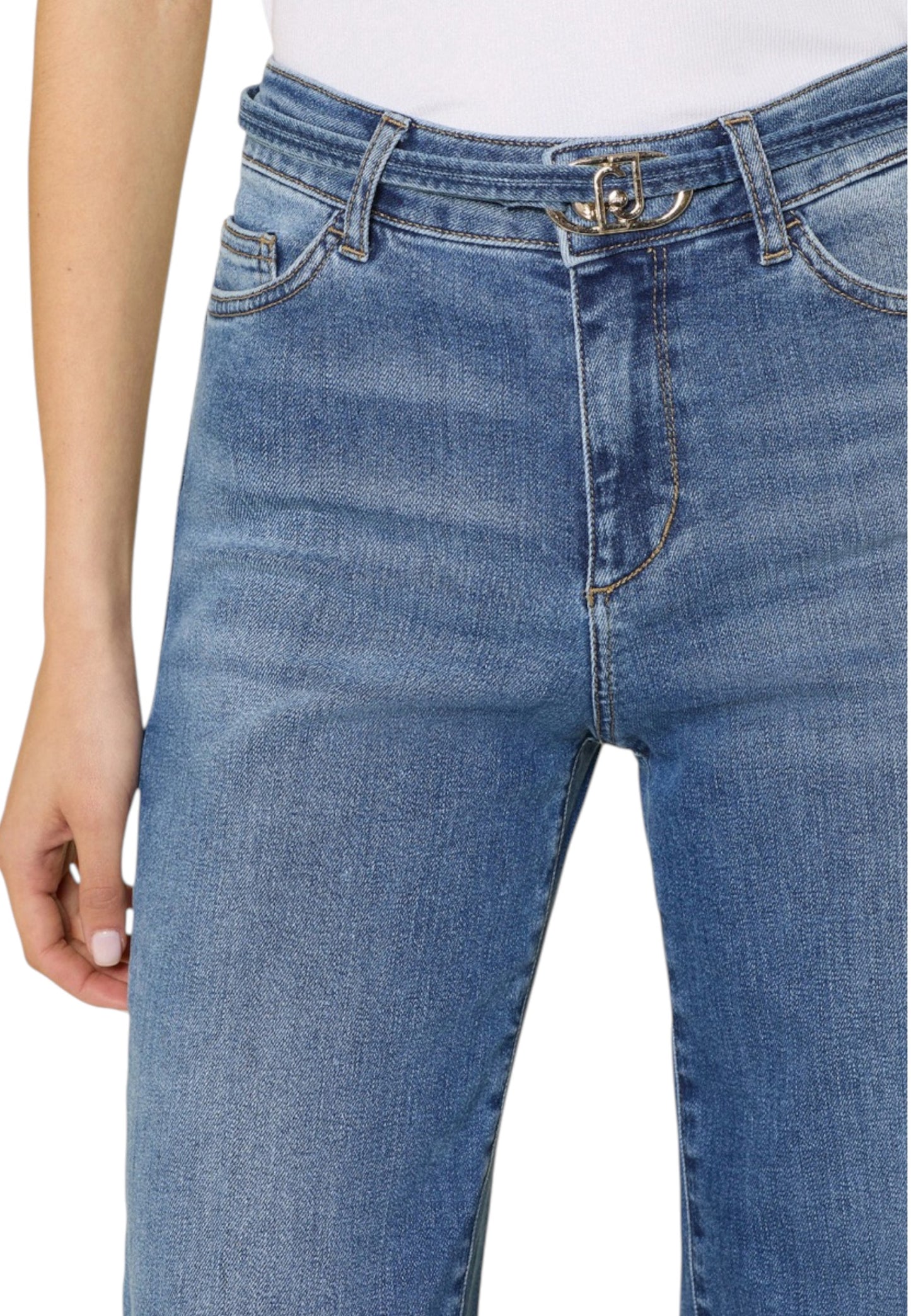 Jeans Flare Fit Donna Liu Jo Bottom Up Vita Alta Good UF5100D0264