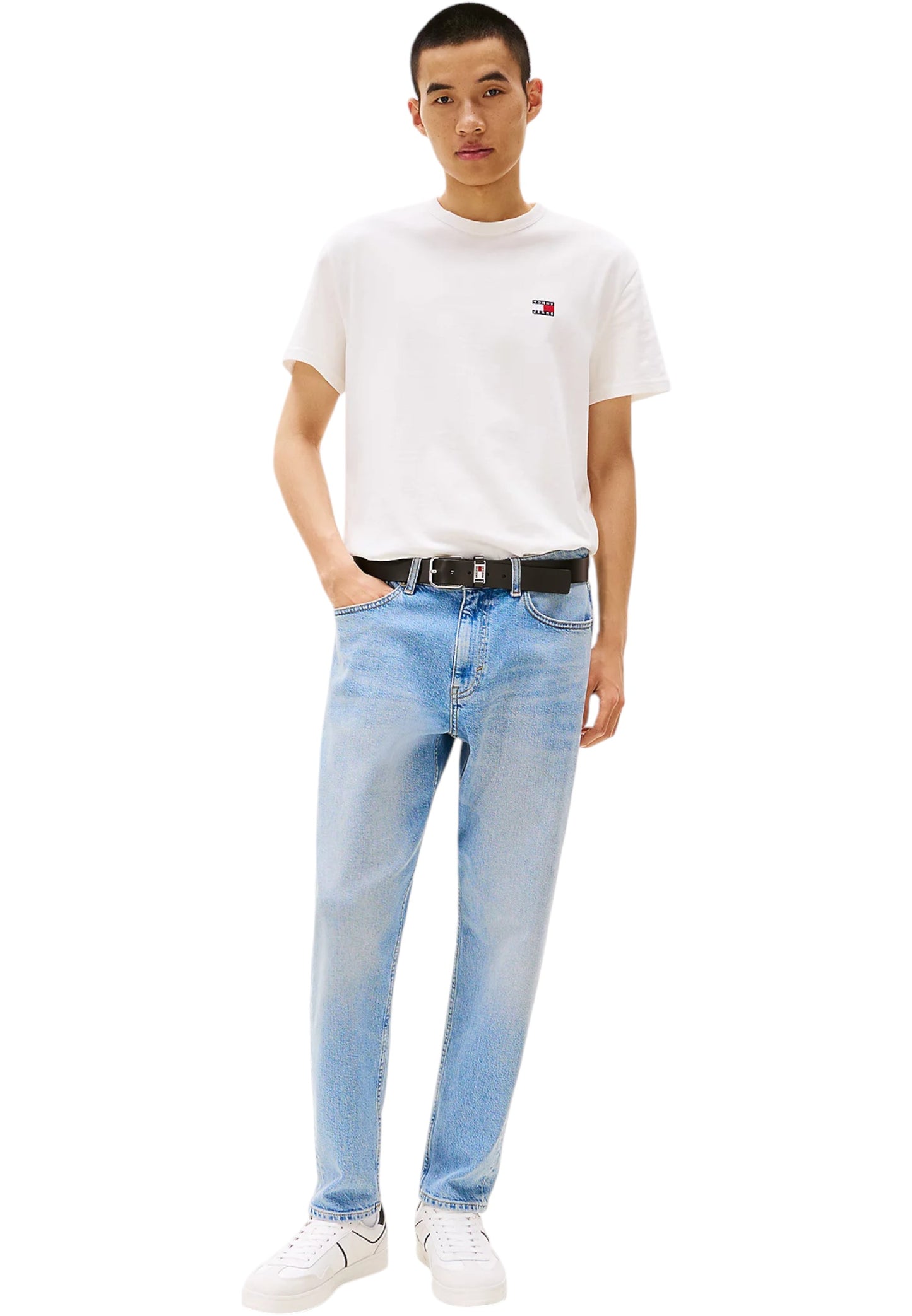 T-Shirt Manica Corta Uomo Tommy Jeans  Tjm Reg Badge Ex