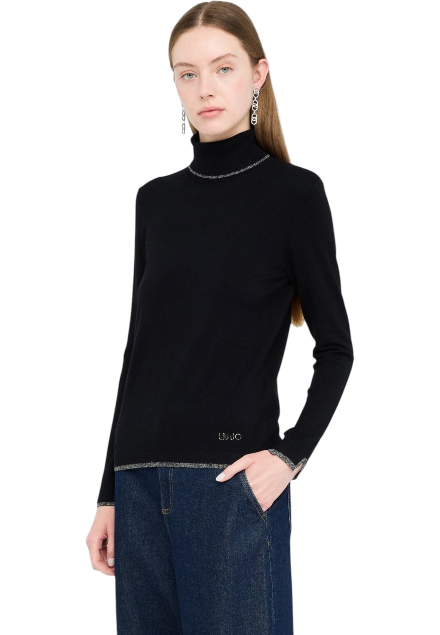 Maglione Collo Alto Donna Liu Jo MF5229MS49I