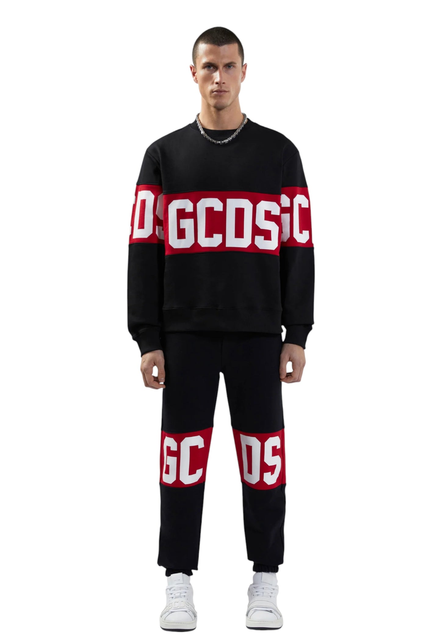 Felpa A Girocollo Uomo Gcds Band Logo B1XM1511JD1