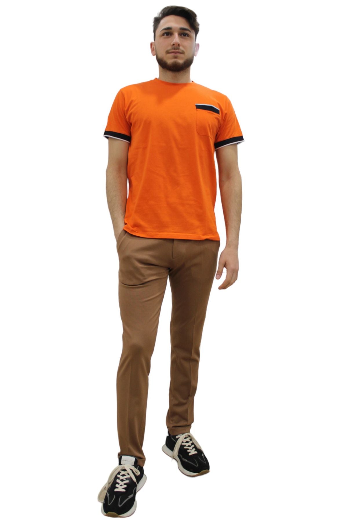 T-Shirt Manica Corta Uomo QB24 Akir Real Tsh Dritta CFC0110877003