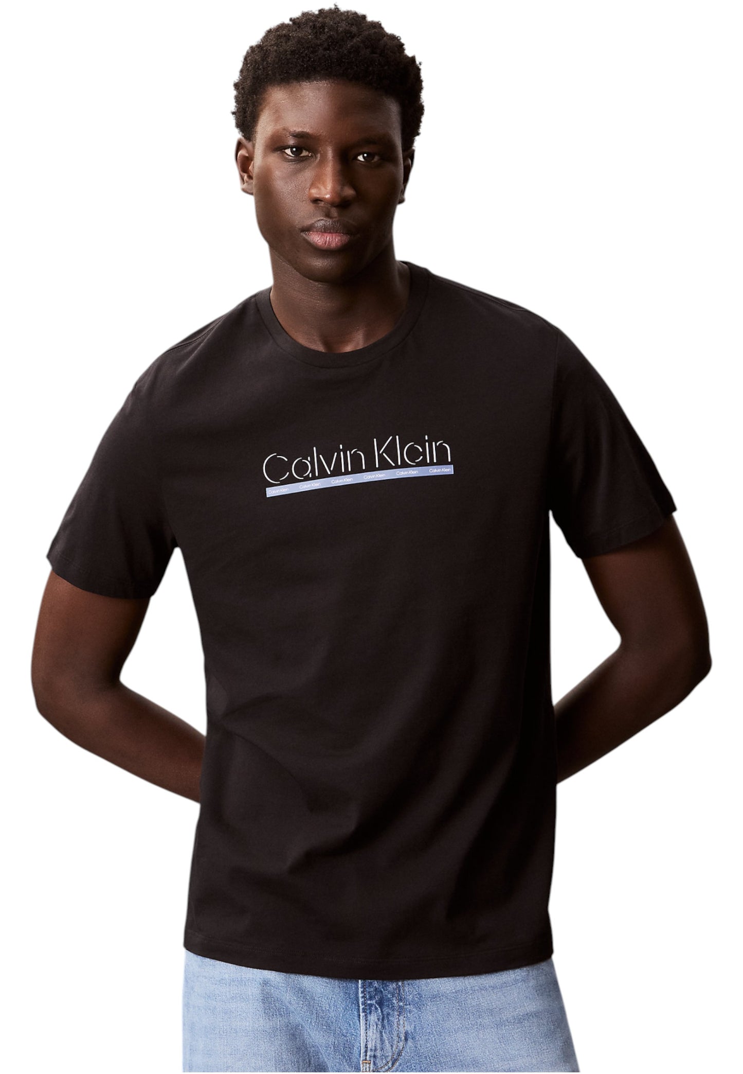 T-Shirt Manica Corta Uomo Calvin klein  30S Eu Sp Outline LV04RC852G