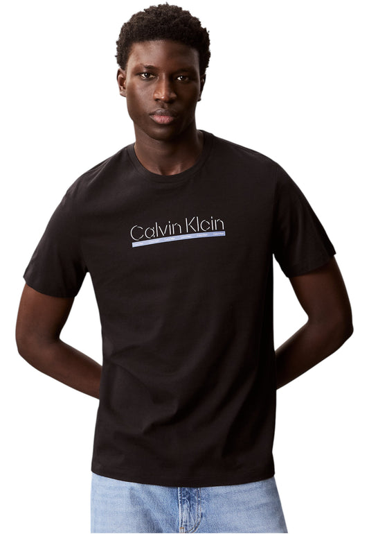 T-Shirt Manica Corta Uomo Calvin klein  30S Eu Sp Outline LV04RC852G