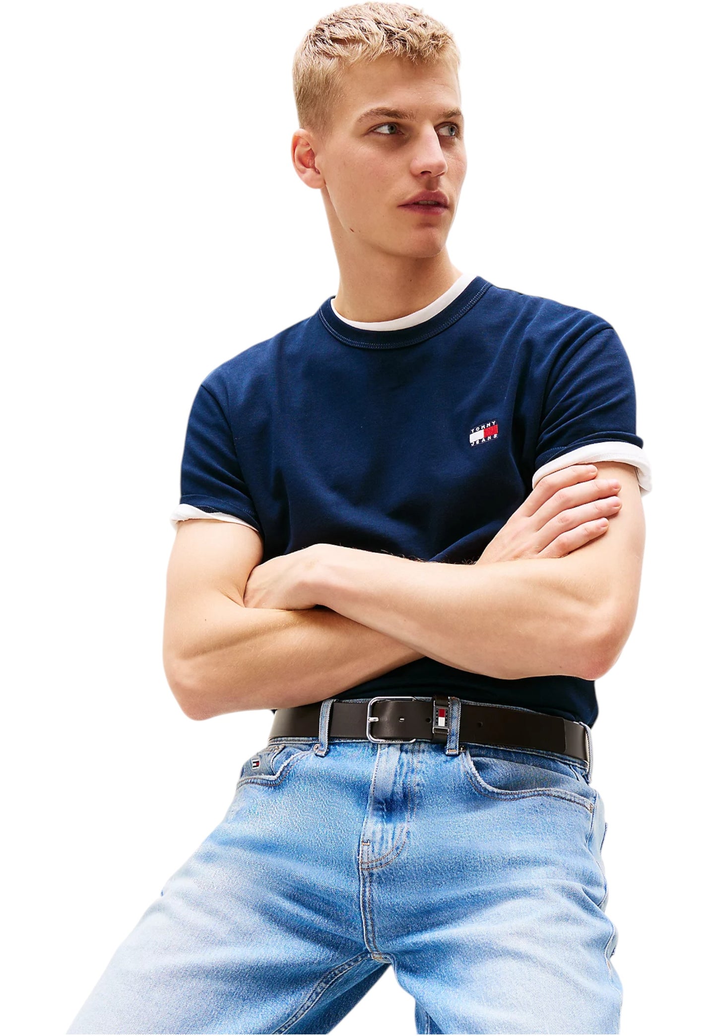 T-Shirt Manica Corta Uomo Tommy Jeans  Tjm Reg Badge Ex