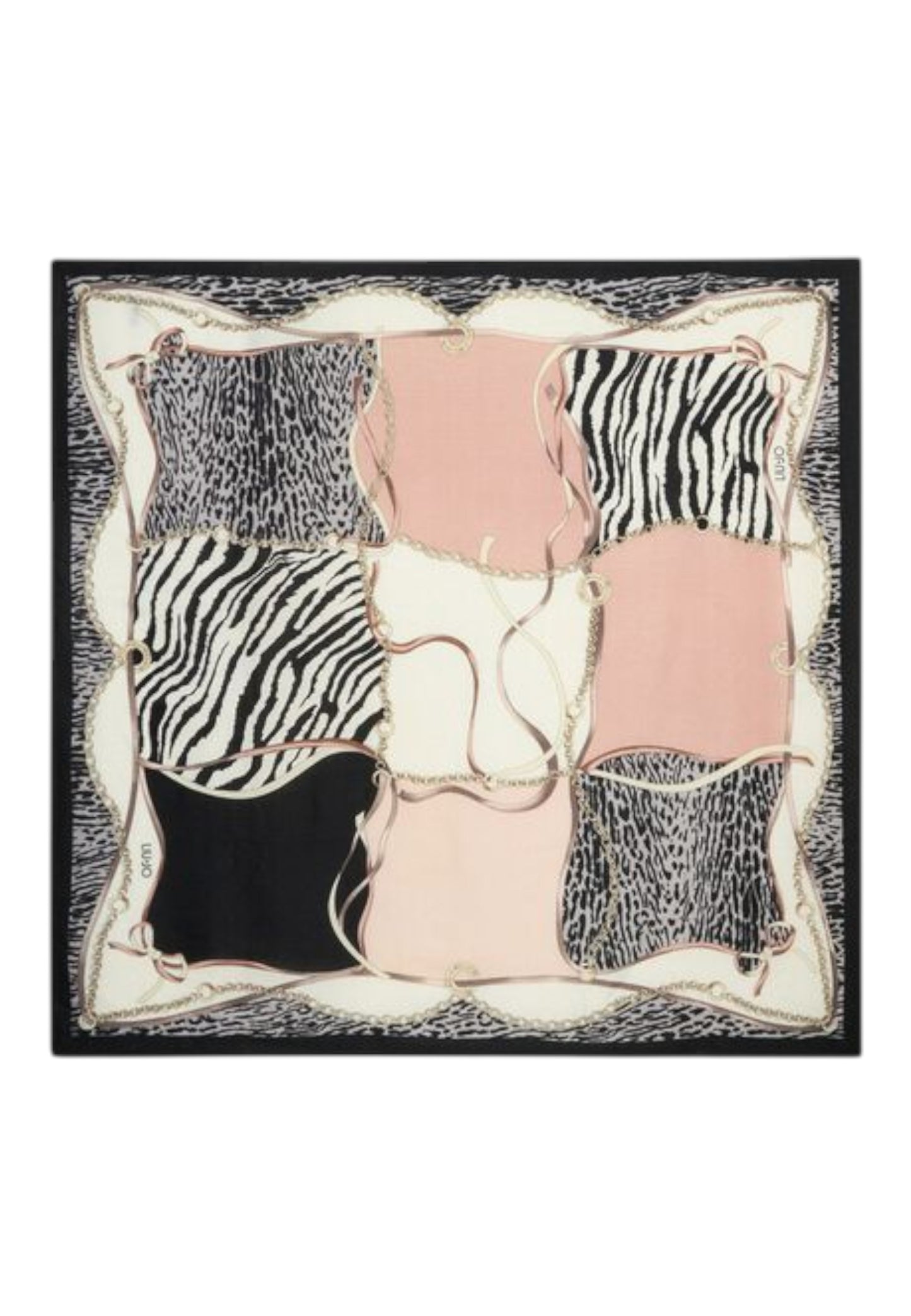 Foulard Donna Liu Jo Ribbon Animalier 120X120 2F5083T0300
