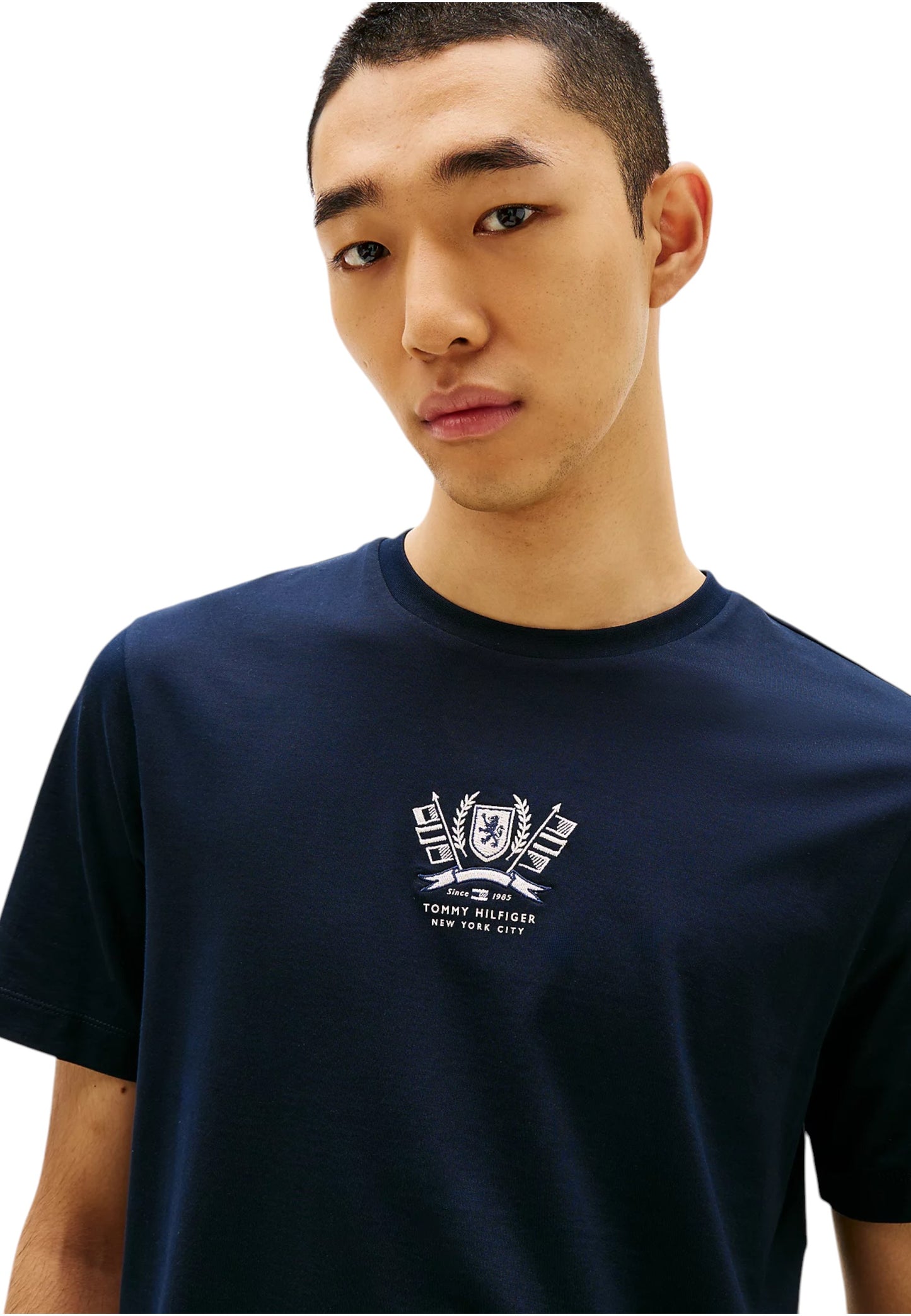 T-Shirt Manica Corta Uomo Tommy Hilfiger  Hilfiger Crest Embro