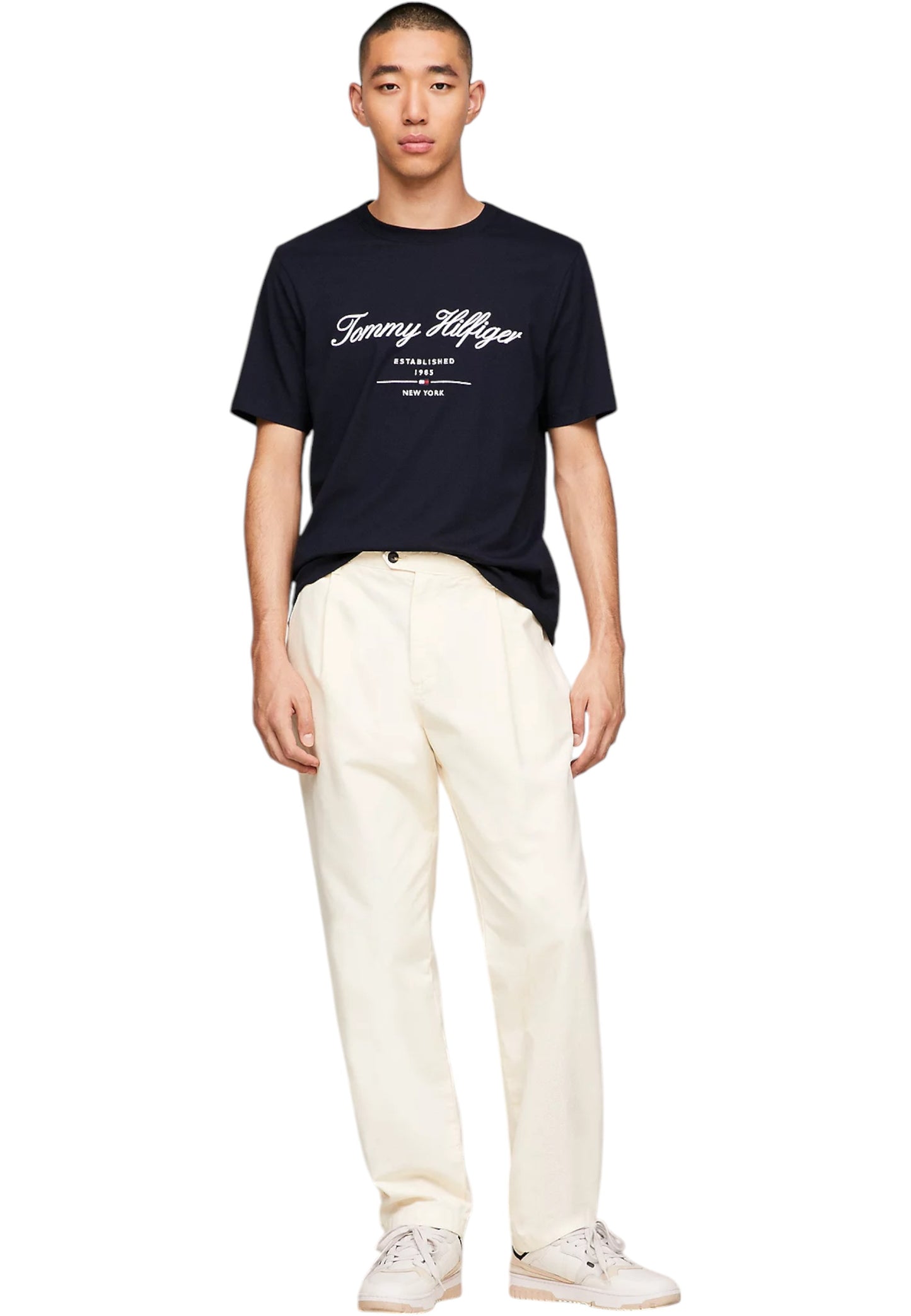 T-Shirt Manica Corta Uomo Tommy Hilfiger  Script Logo