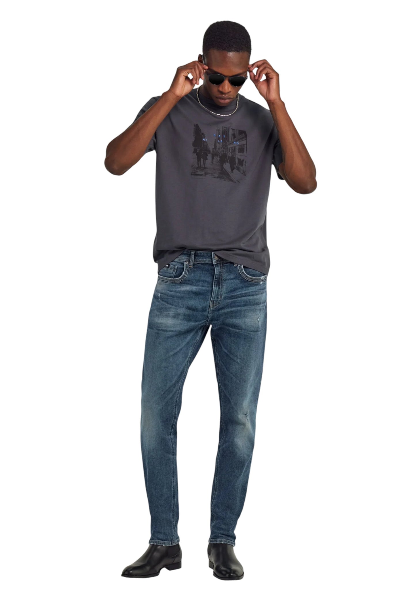 Jeans Tapered Fit Uomo Gas  Tar 351854030163