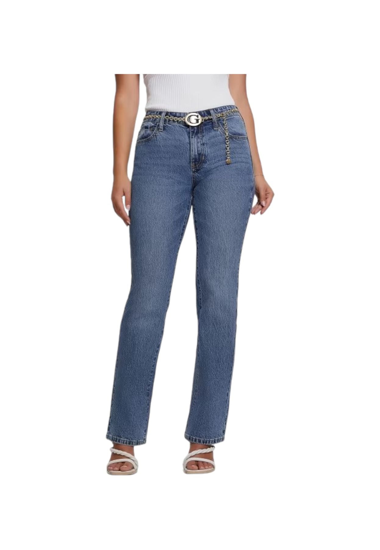 Jeans Donna Guess G-Belt Sexy Straight W3BA15D55O0